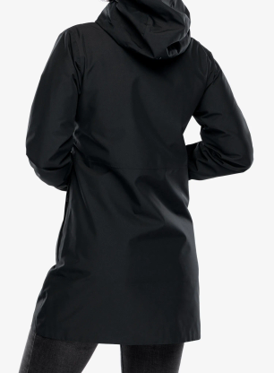 Dámská parka do deště Berghaus Omeara Long Shell Jacket - black/black