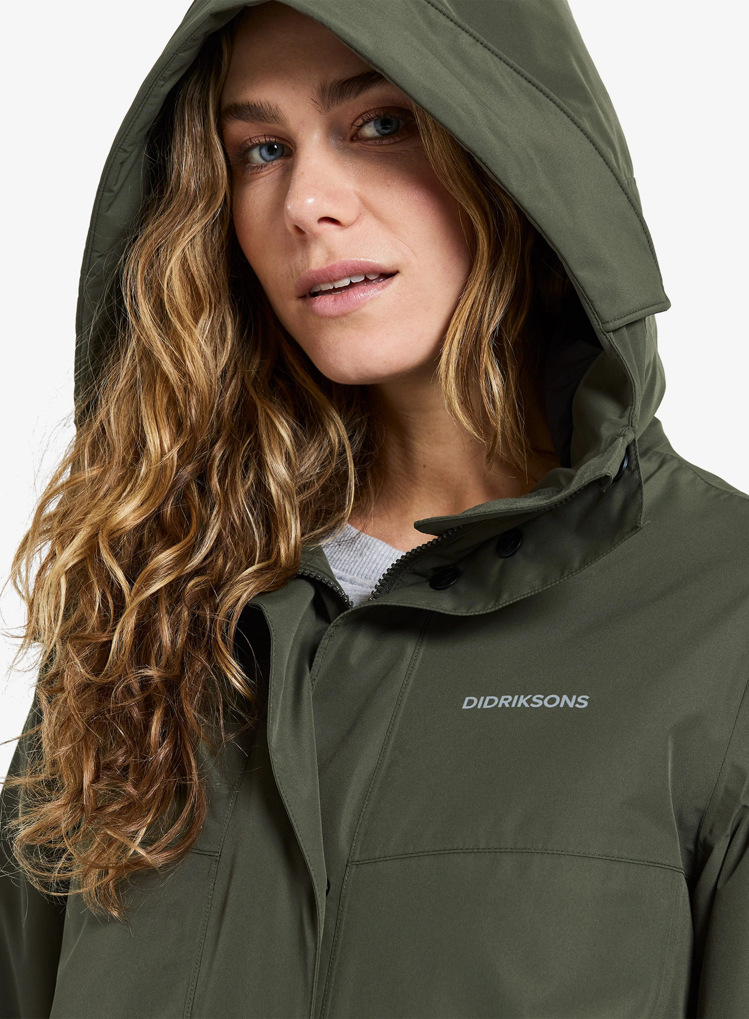 Dámský kabát Didriksons Selina Parka - deep green