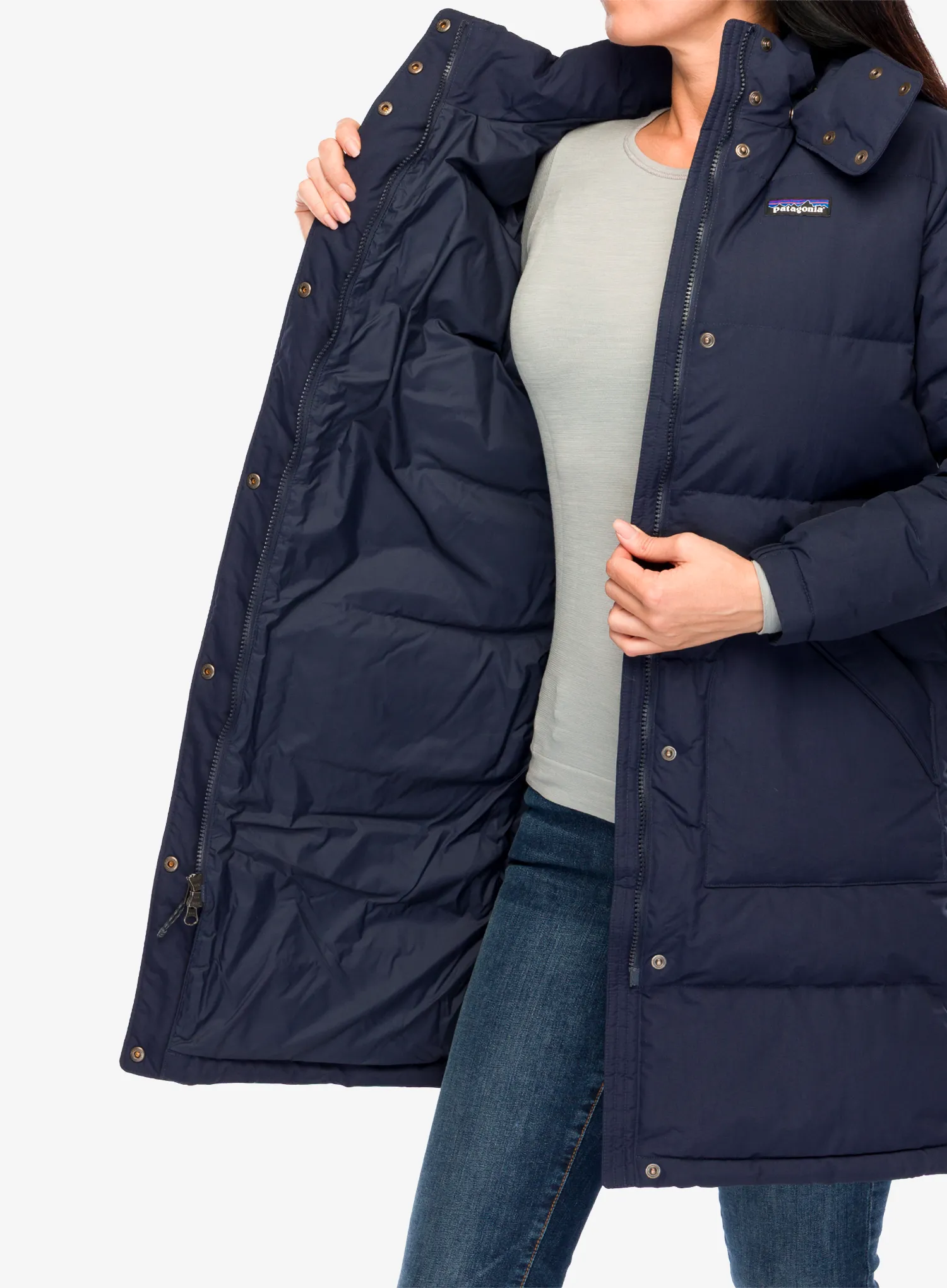 Dámský kabát Patagonia Downdrift Parka - sunken blue