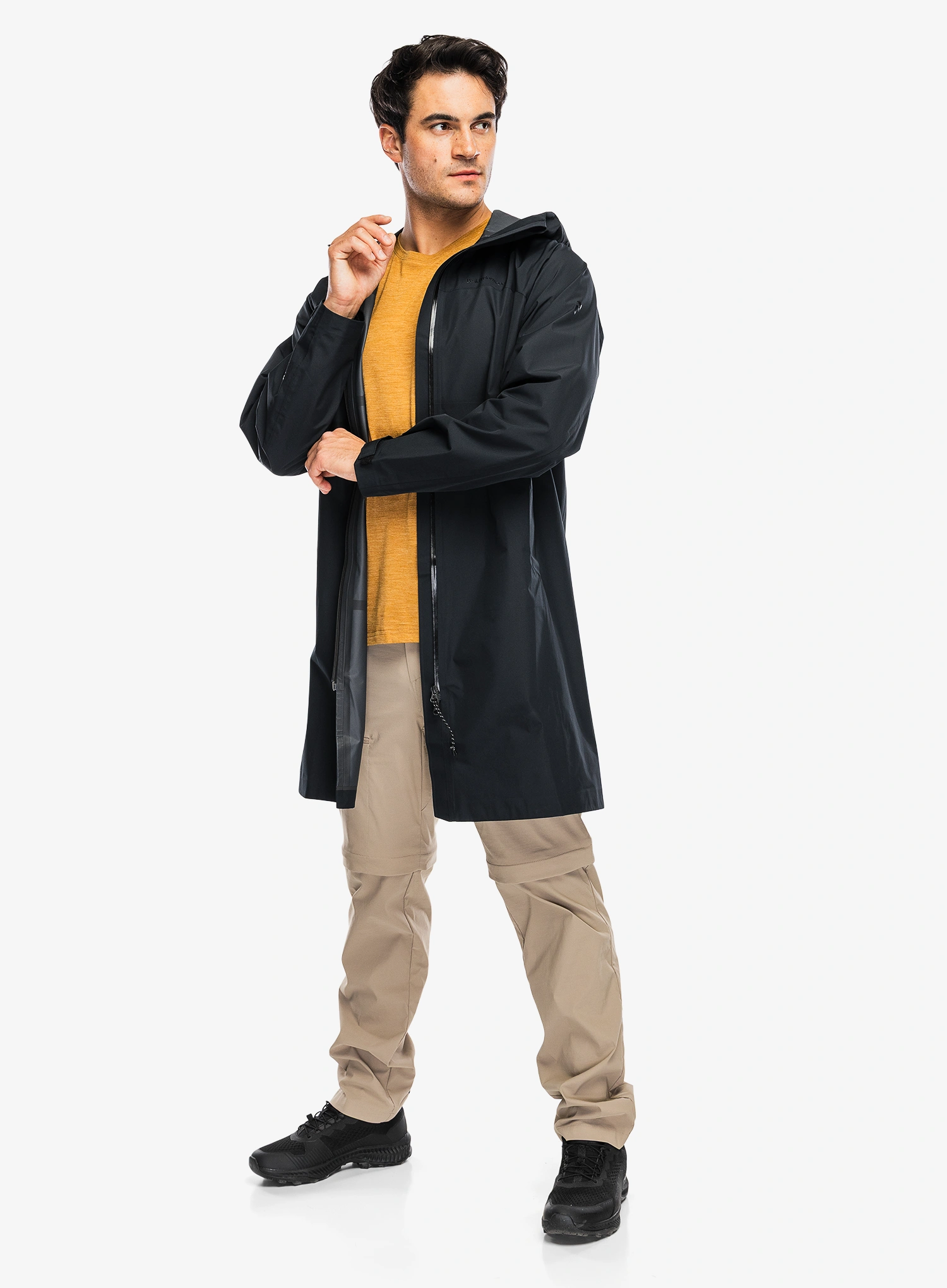 Kabát do deště Peak Performance Treeline Shell Parka - black/black