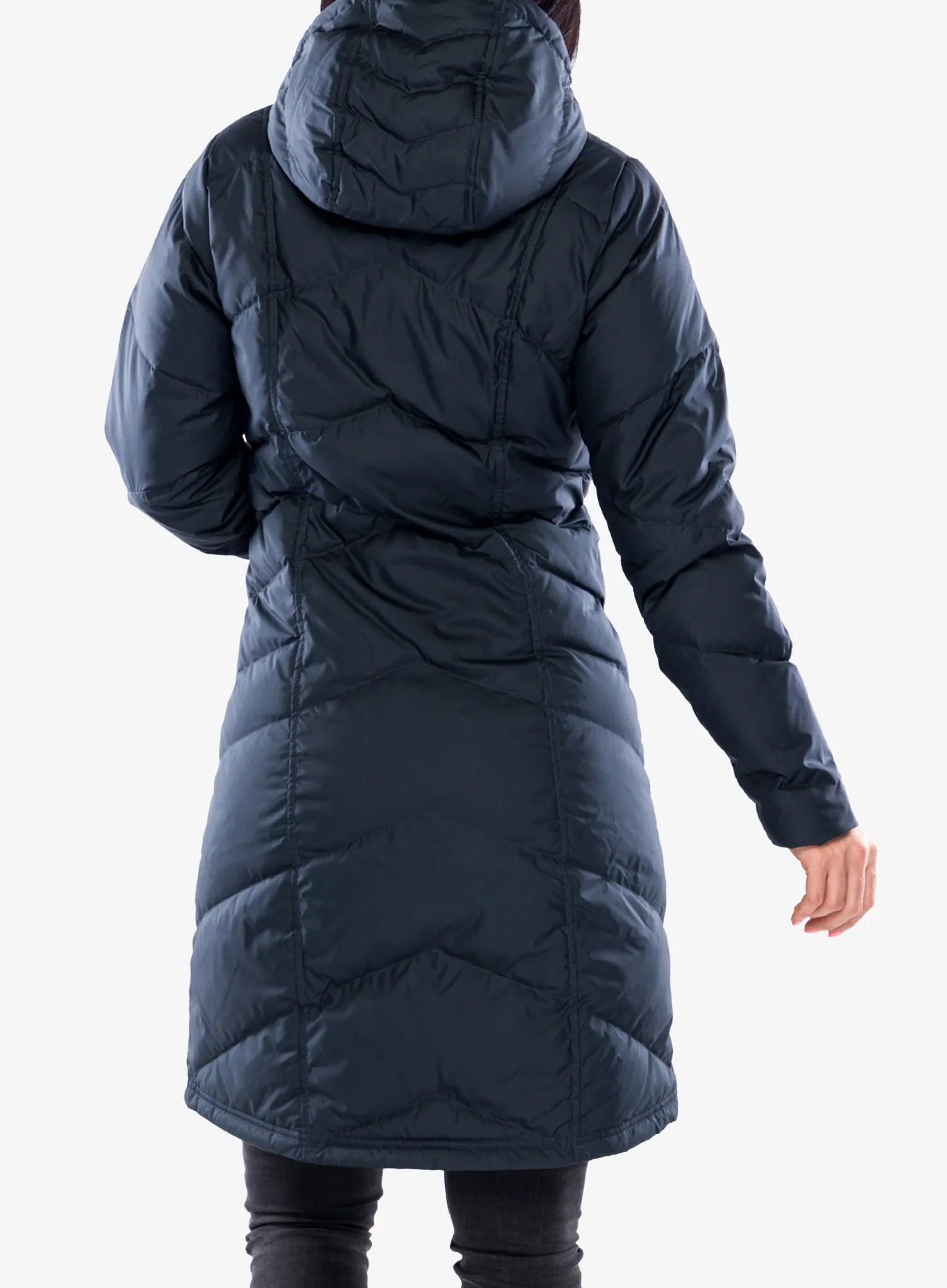 Dámský péřový kabát Patagonia Down With It Parka - smolder blue