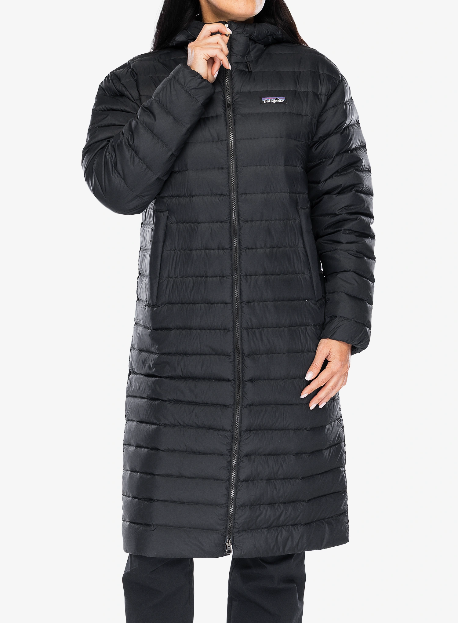 Dámský péřový kabát Patagonia Recycled Down Sweater Parka - black
