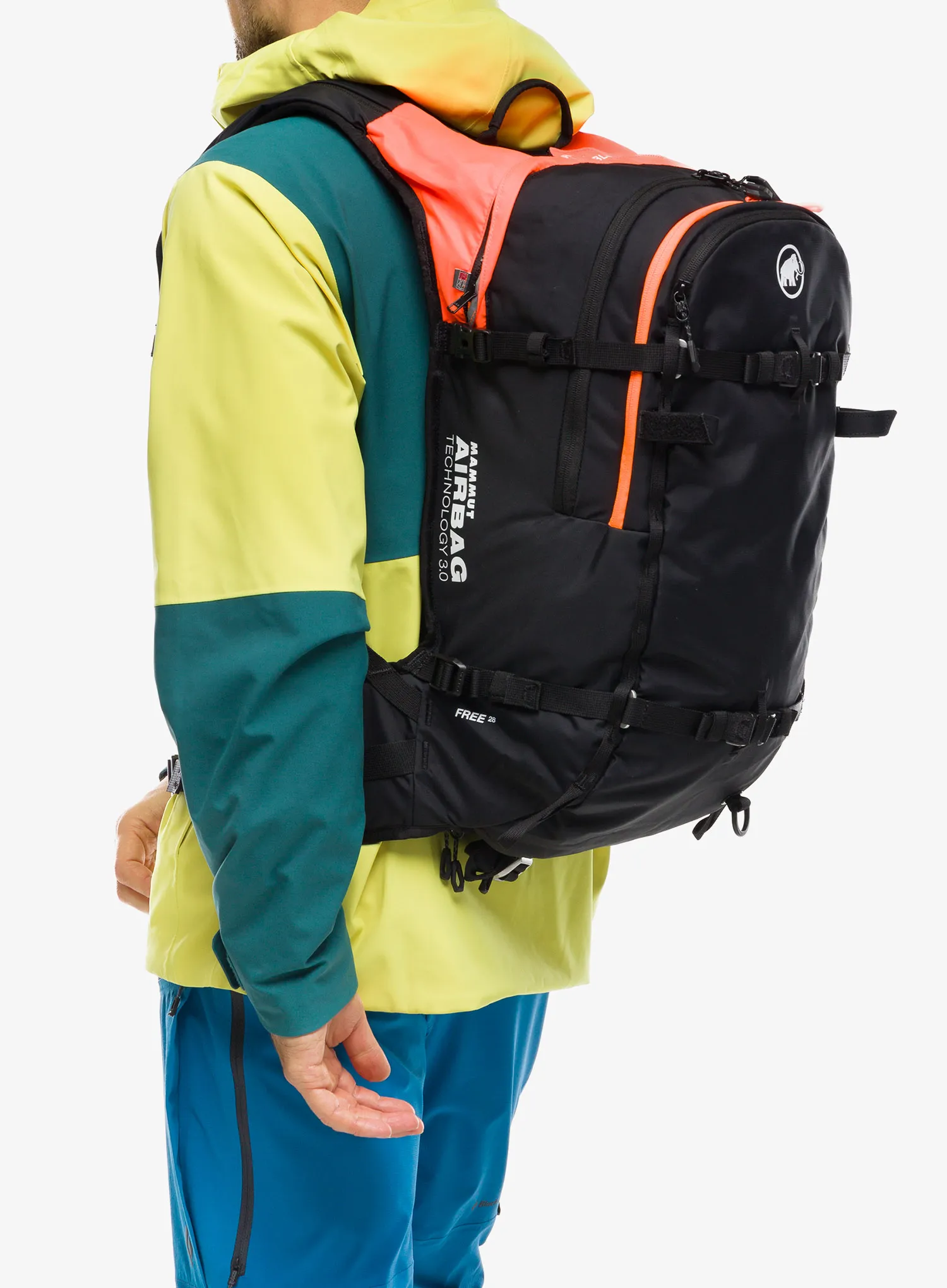 Lavinový batoh Mammut Free 28 Removable Airbag 3.0 - black