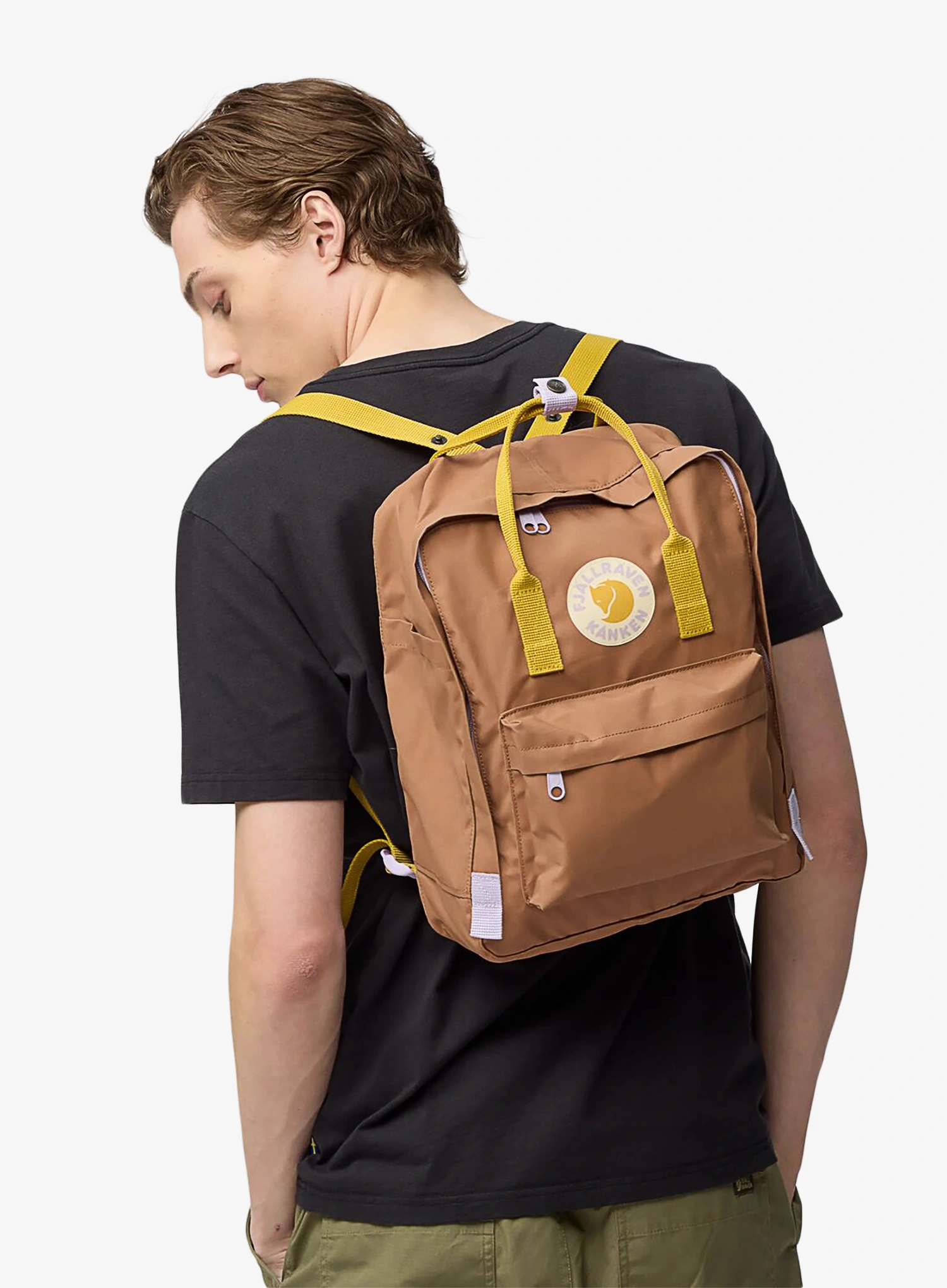 Městský batoh Fjallraven Kanken Koncept - khaki dust/kantarell