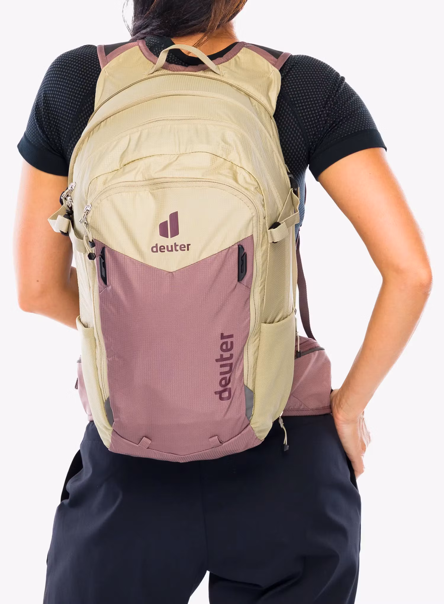Cyklistický batoh dámský Deuter Compact 12+3 SL - ashrose/desert