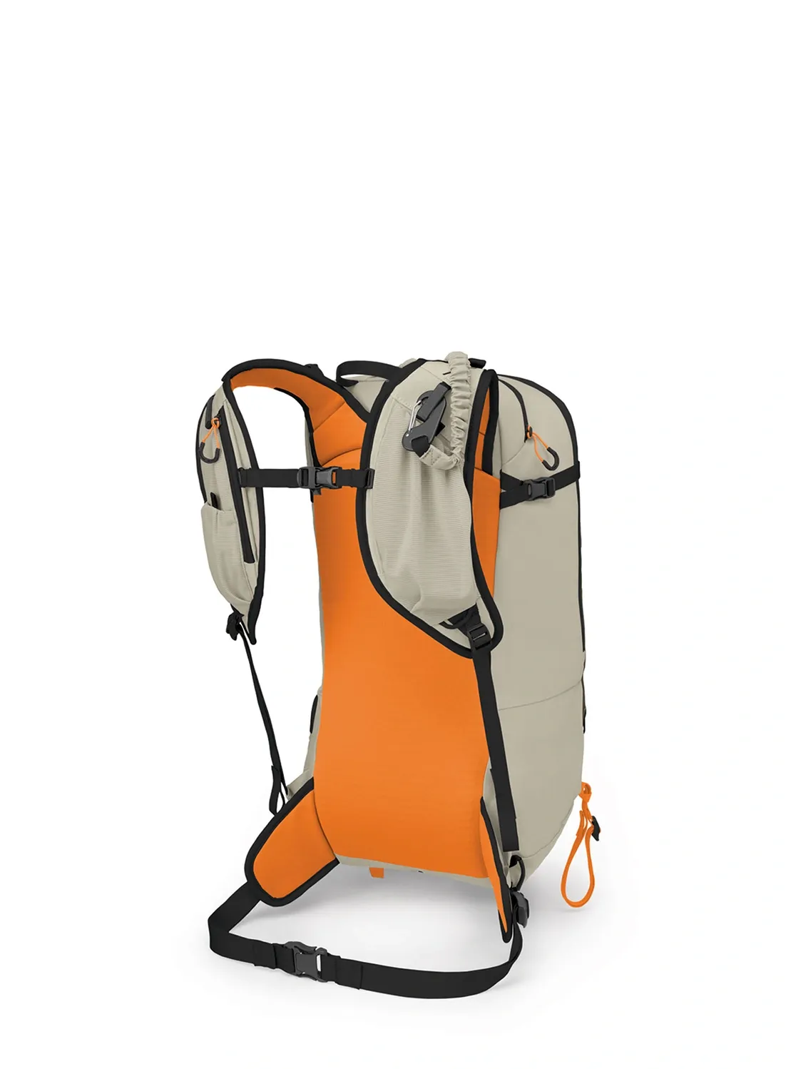 Skialpový batoh Osprey Firn 18 - sandy grey/tequila orange