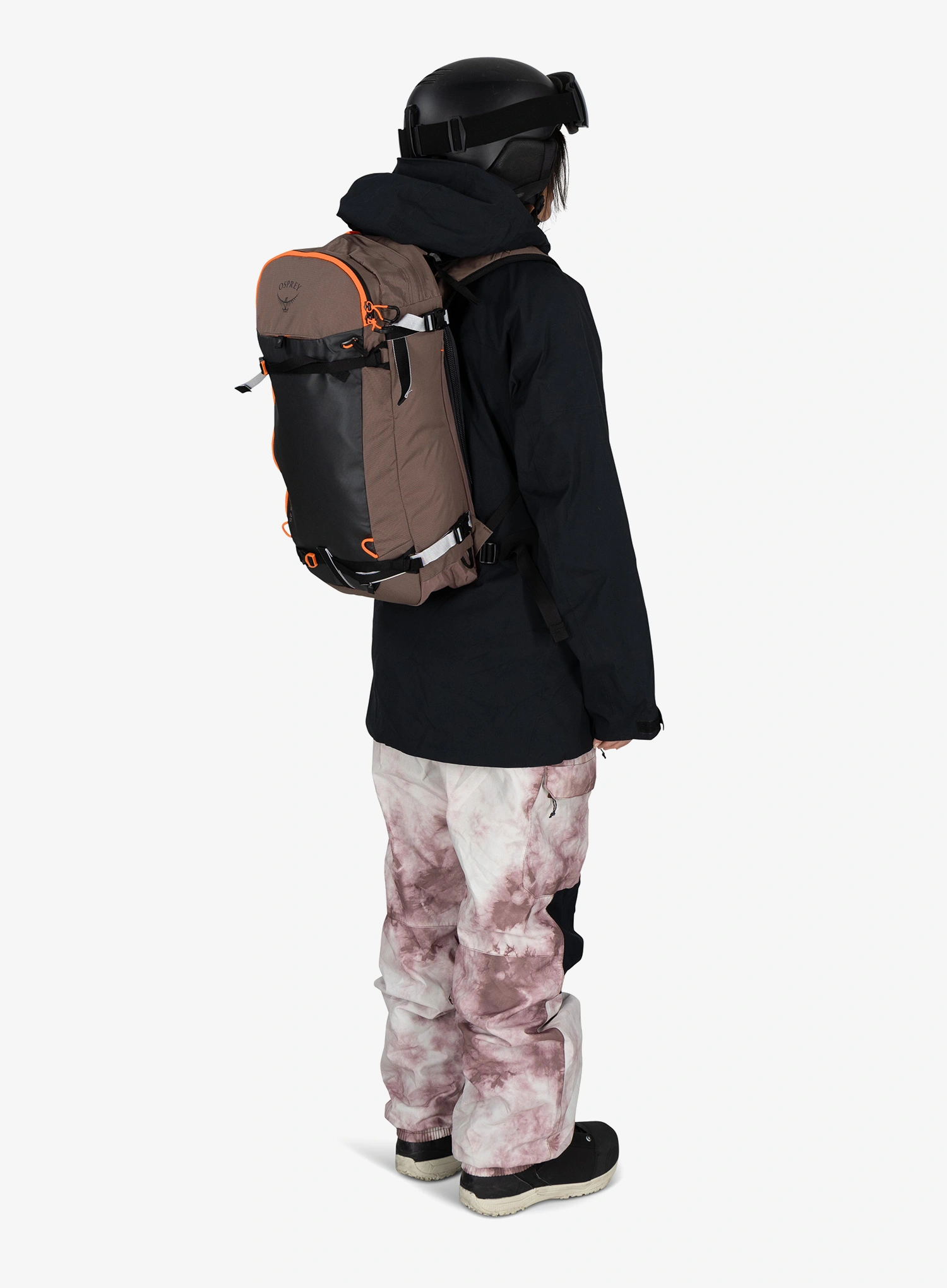 Skialpový batoh Osprey Sopris 25 - magma brown/raven black