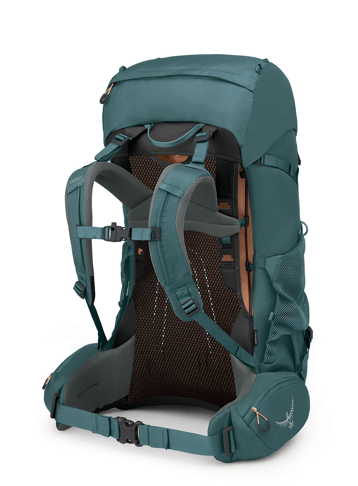 Dámský trekový batoh Osprey Renn 65 - cascade blue/melon orange