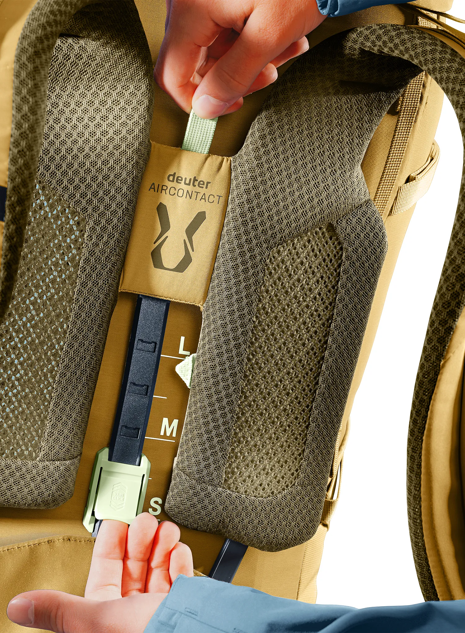 Trekový batoh Deuter Aircontact Core 60+10 - savanna/nori