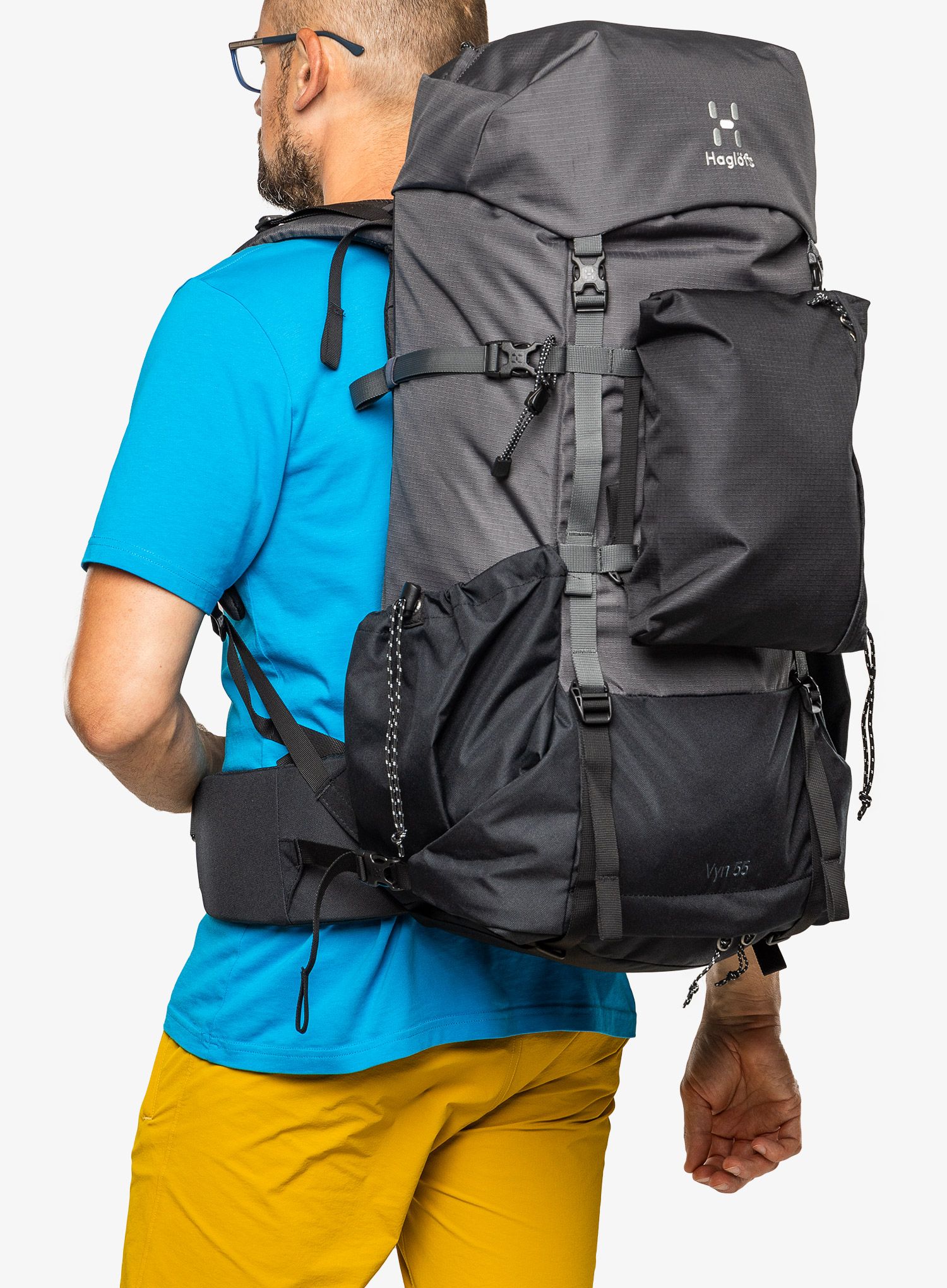 Trekový batoh Haglofs VYN 55 - magnetite/true black