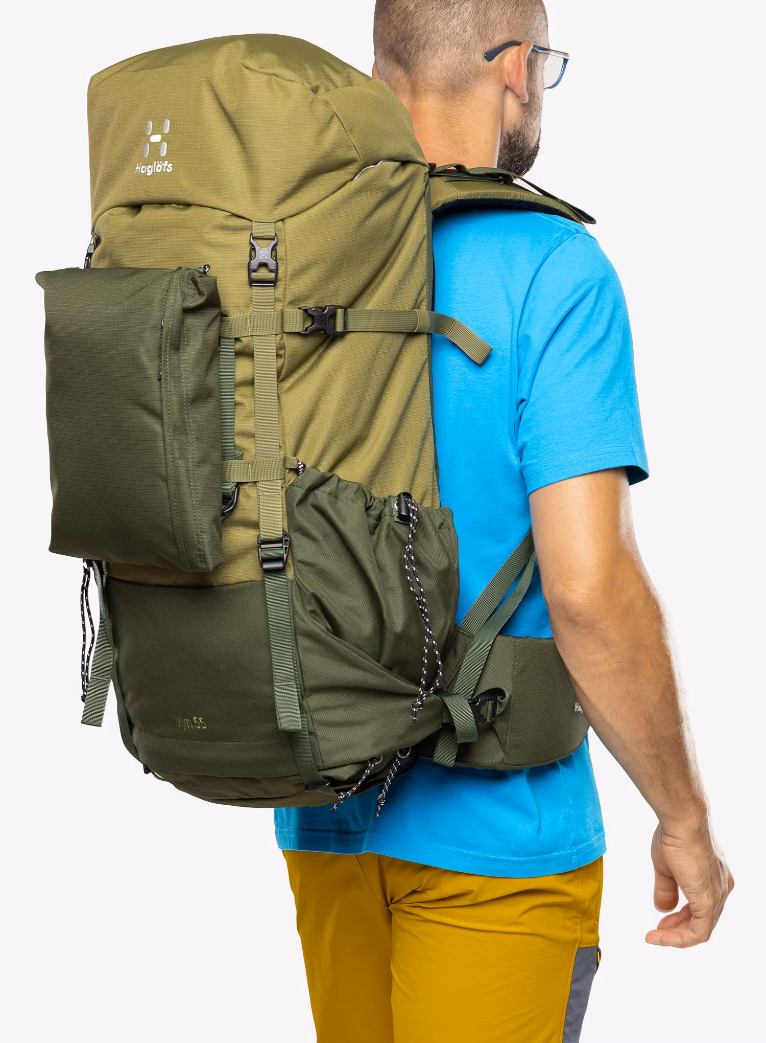 Trekový batoh Haglofs VYN 55 - seaweed green/olive green