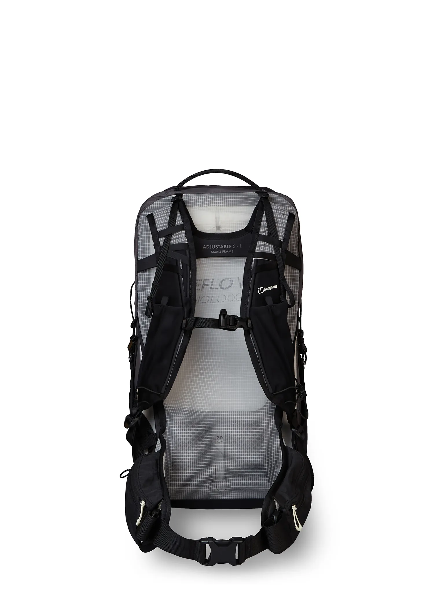 Turistický batoh Berghaus 3D Freeflow 30+5l S - grey pinstripe/jet black