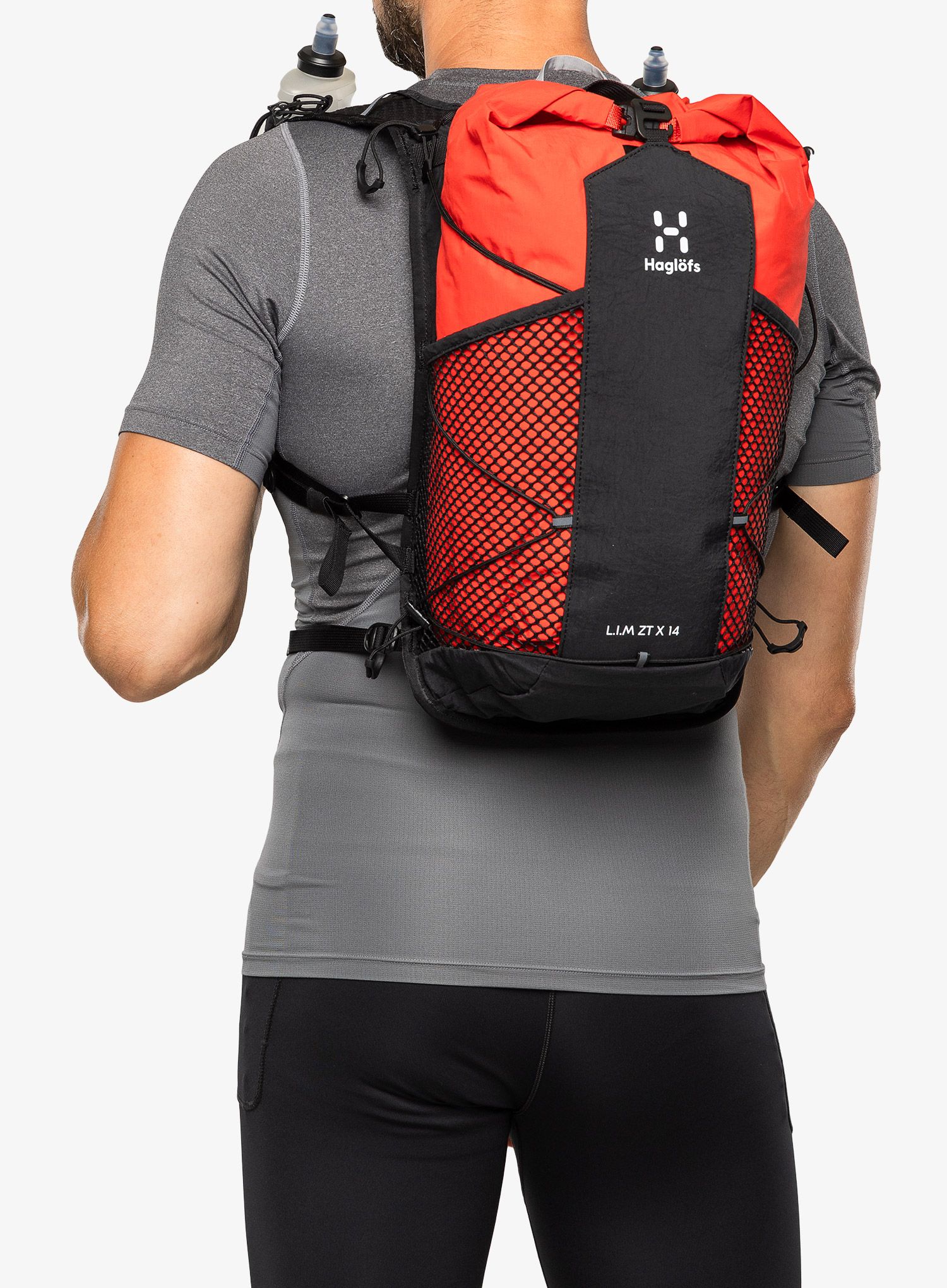 Turistický batoh Haglofs L.I.M ZT 14 - true black/zenith red