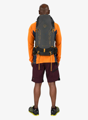 Turistický batoh Osprey Talon Velocity 30 - drk charcoal tumbleweed yellow