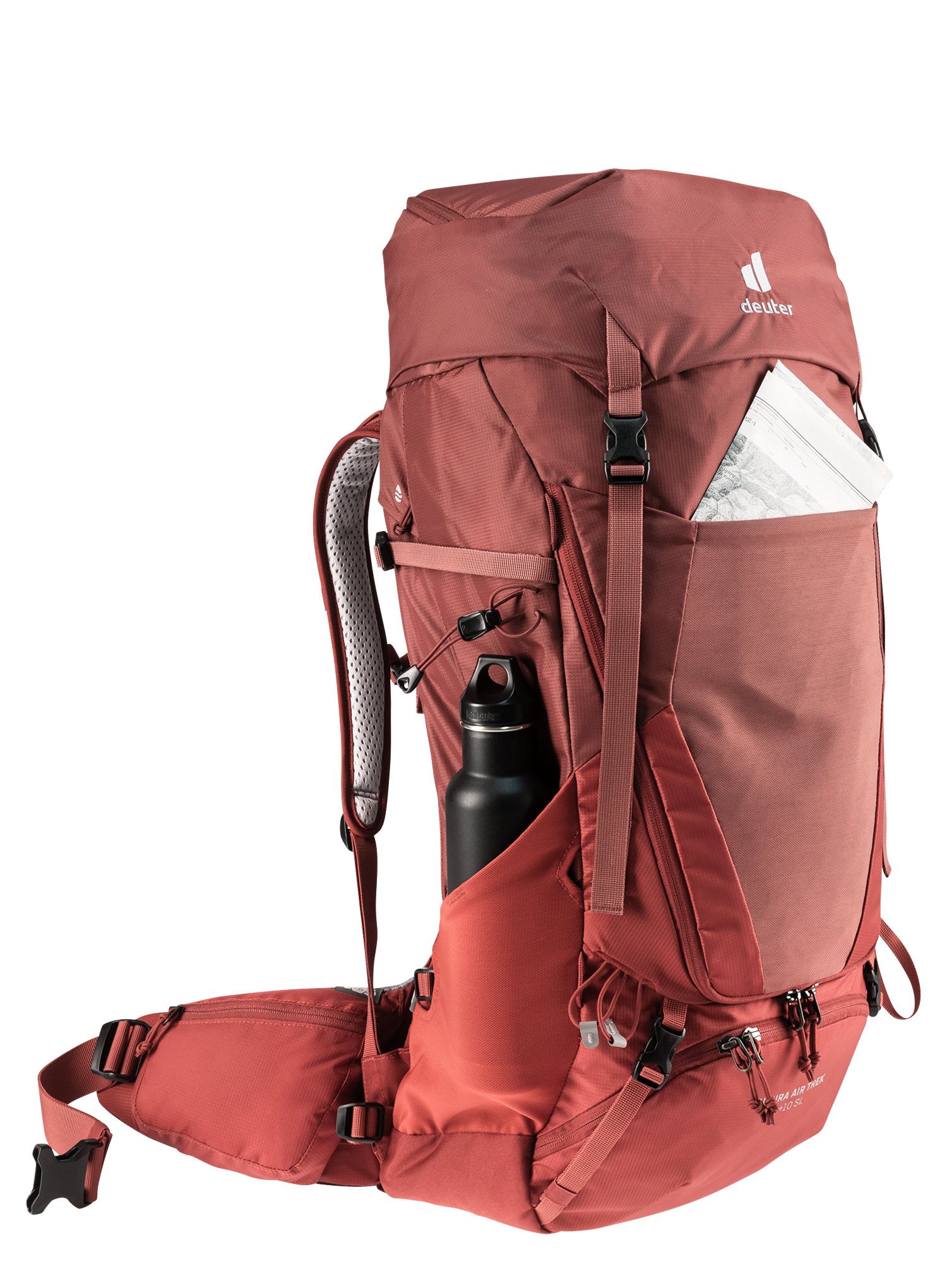 Dámský trekingový batoh Deuter Futura Air Trek 45 + 10 SL - redwood