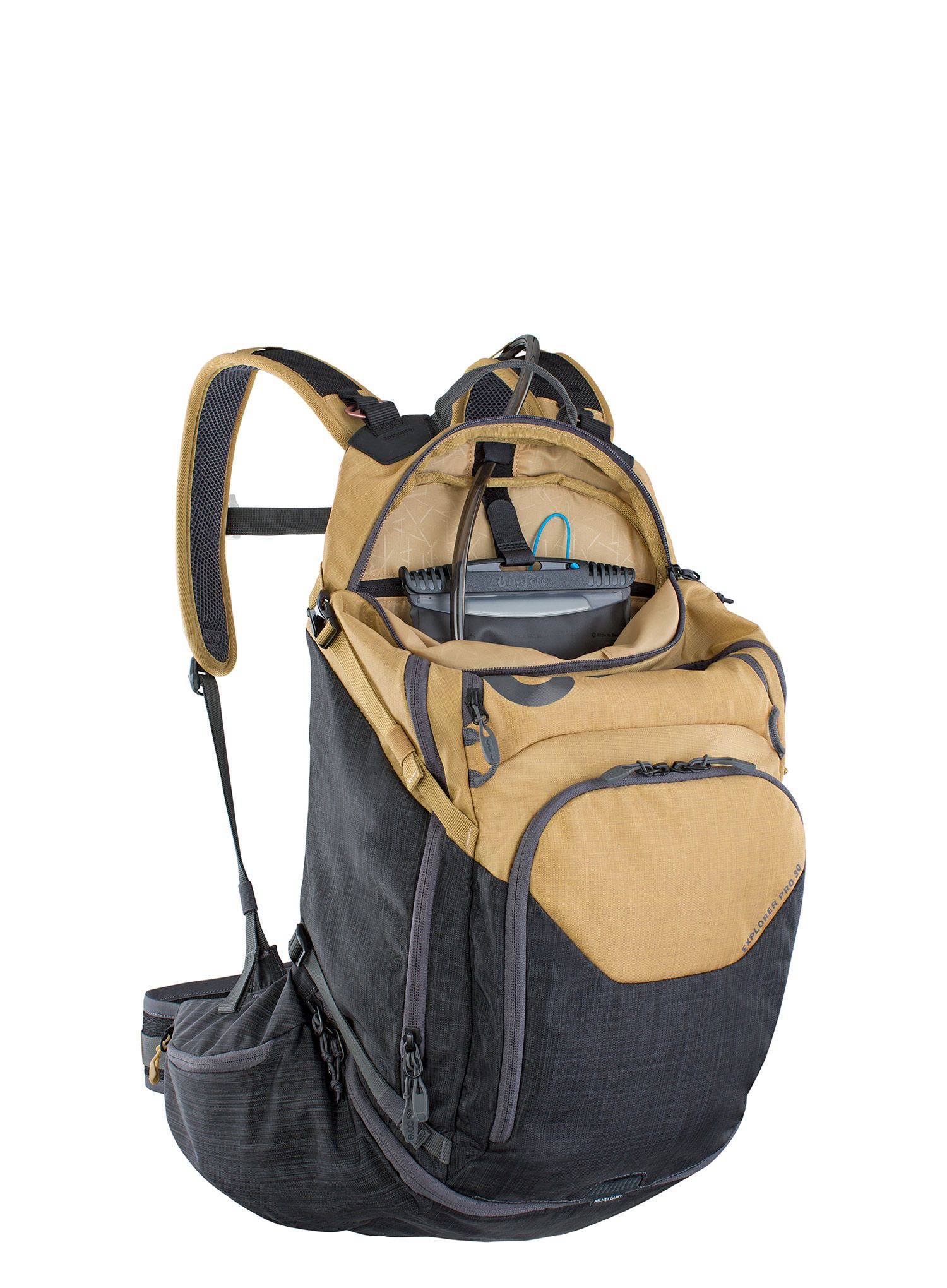 Cyklistický batoh Evoc Explorer Pro 30 - gold/carbon grey