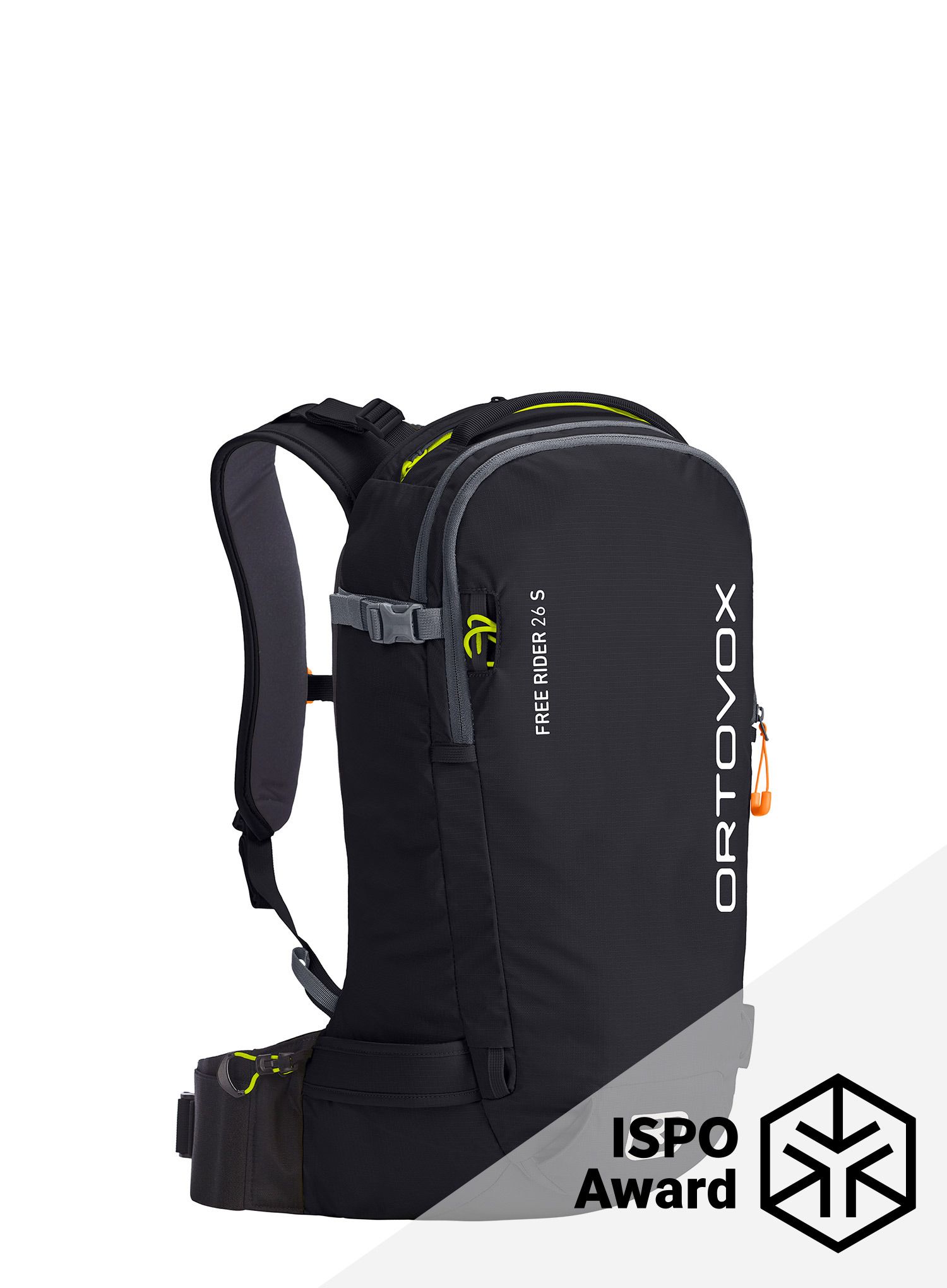 Dámský lyžařský batoh Ortovox Free Rider 26 S - black raven