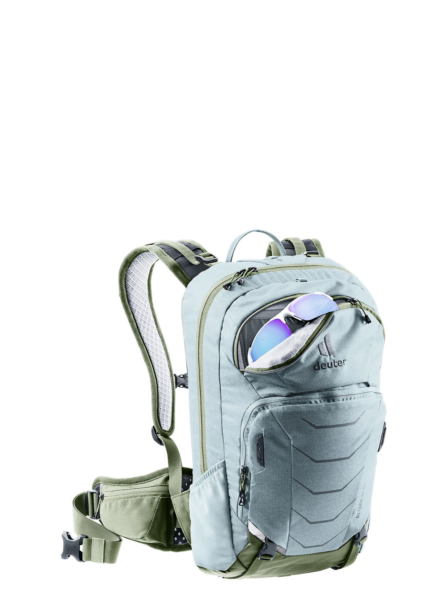 Dámský cyklistický batoh Deuter Attack 14 SL - sage/khaki