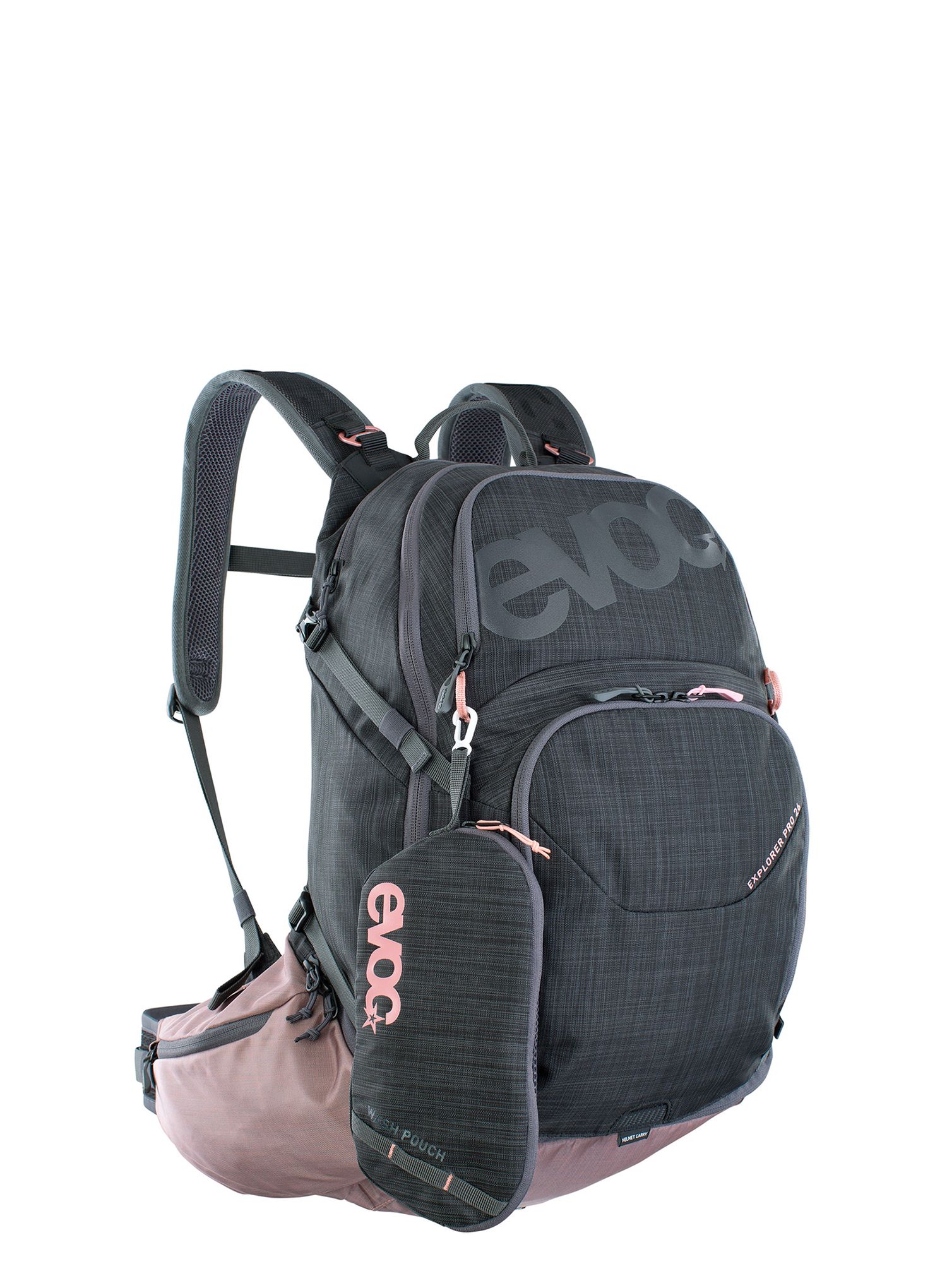 Cyklistický batoh Evoc Explorer Pro 26 - carbon grey/dusty pink