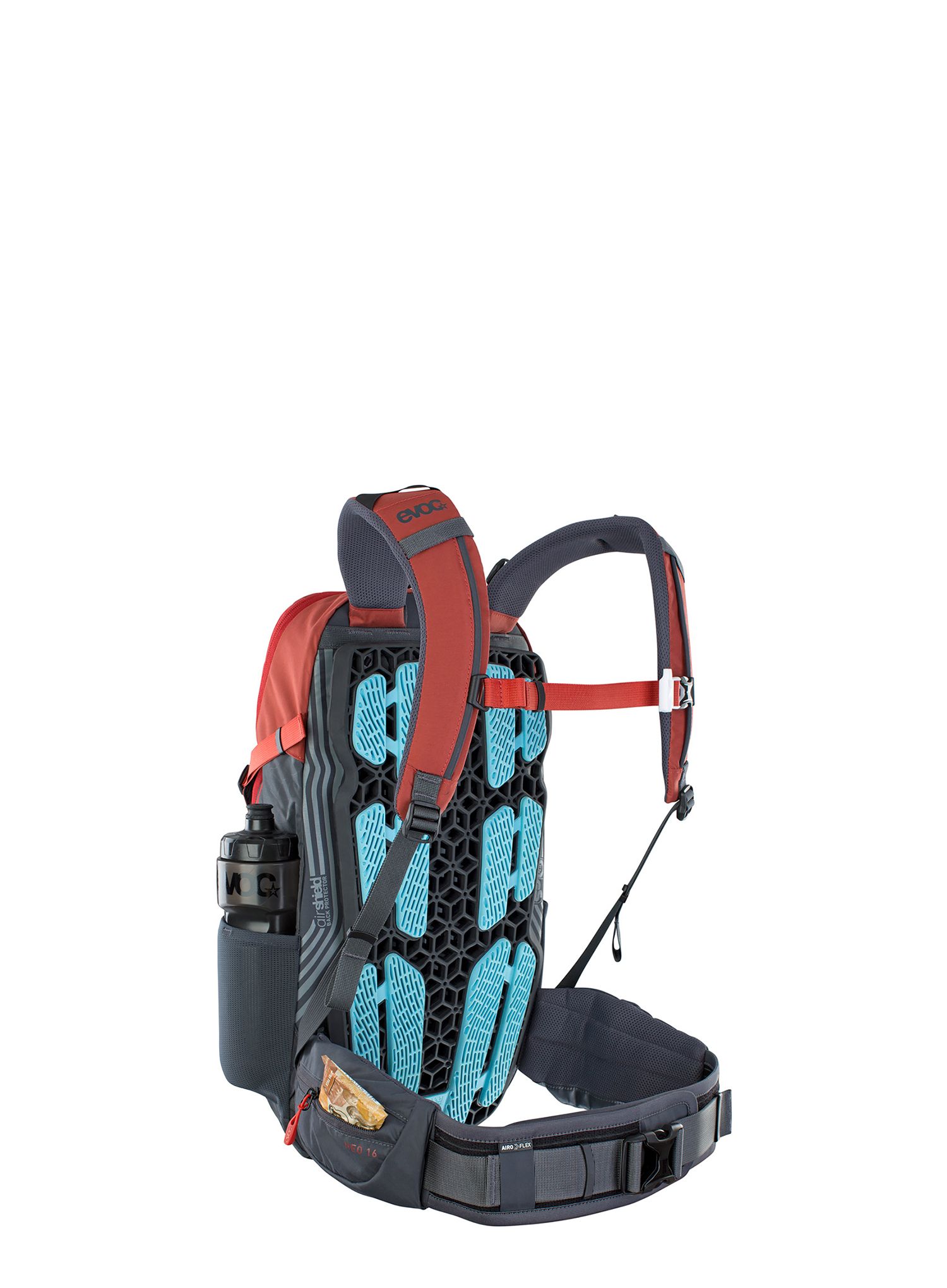 Cyklistický batoh Evoc Neo 16 - chili red/carbon grey