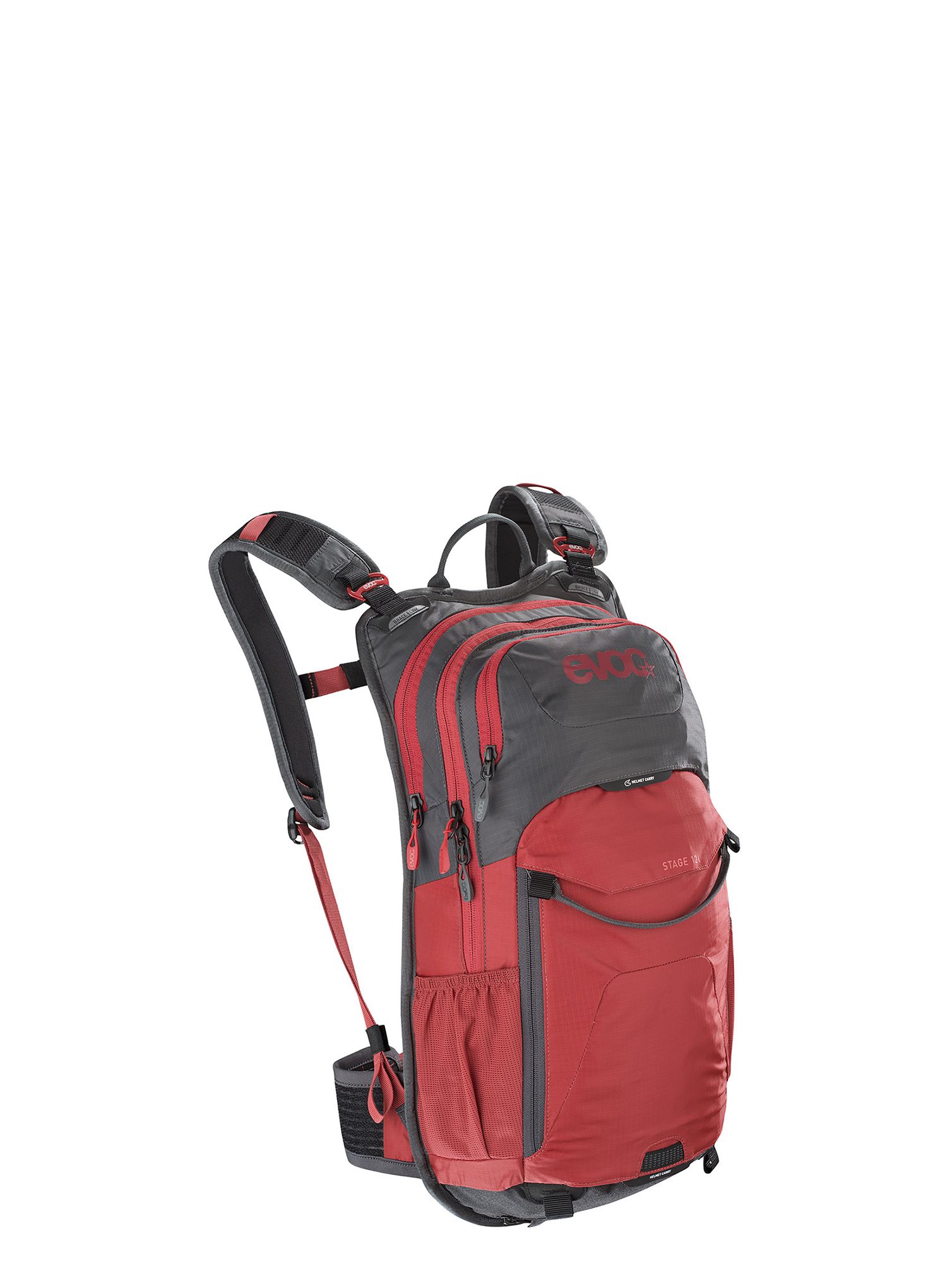 Cyklistický batoh Evoc Stage 12 - carbon grey/chili red