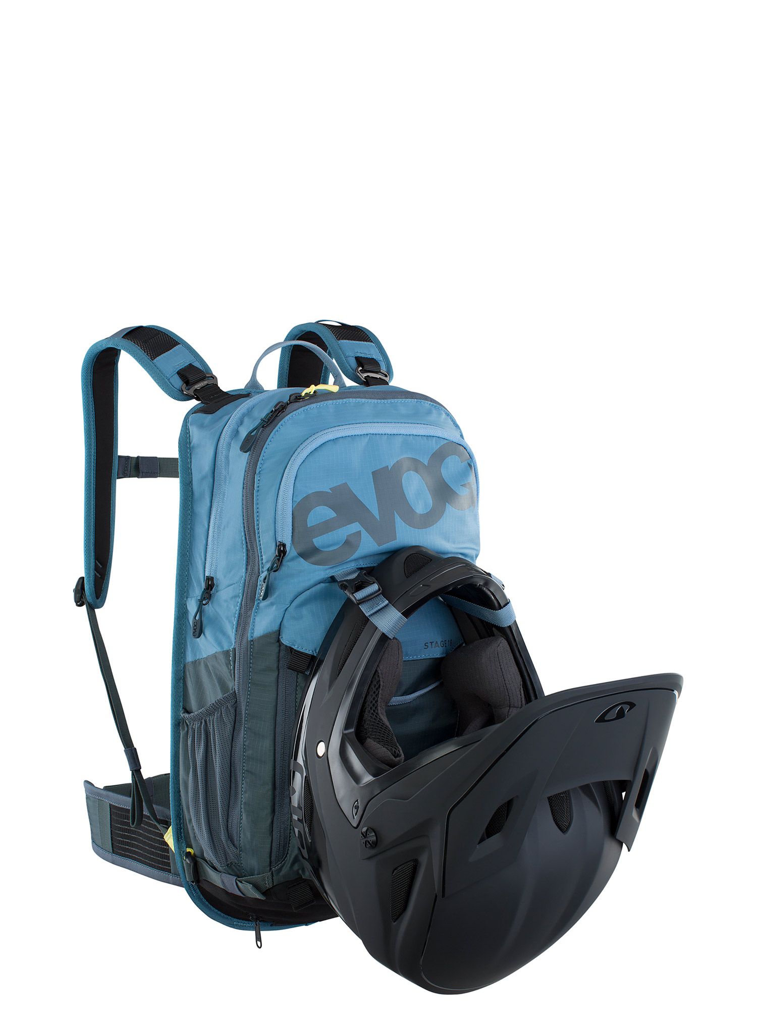 Cyklistický batoh Evoc Stage 18 - copen blue/slate