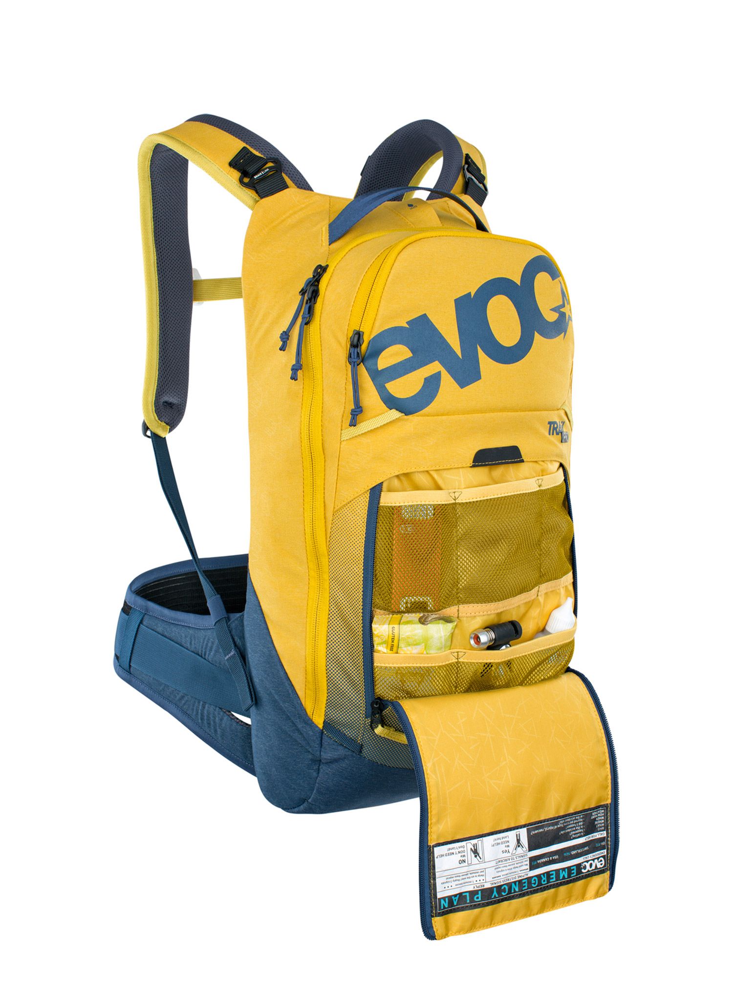Cyklistický batoh Evoc Trail Pro 10 - curry/denim