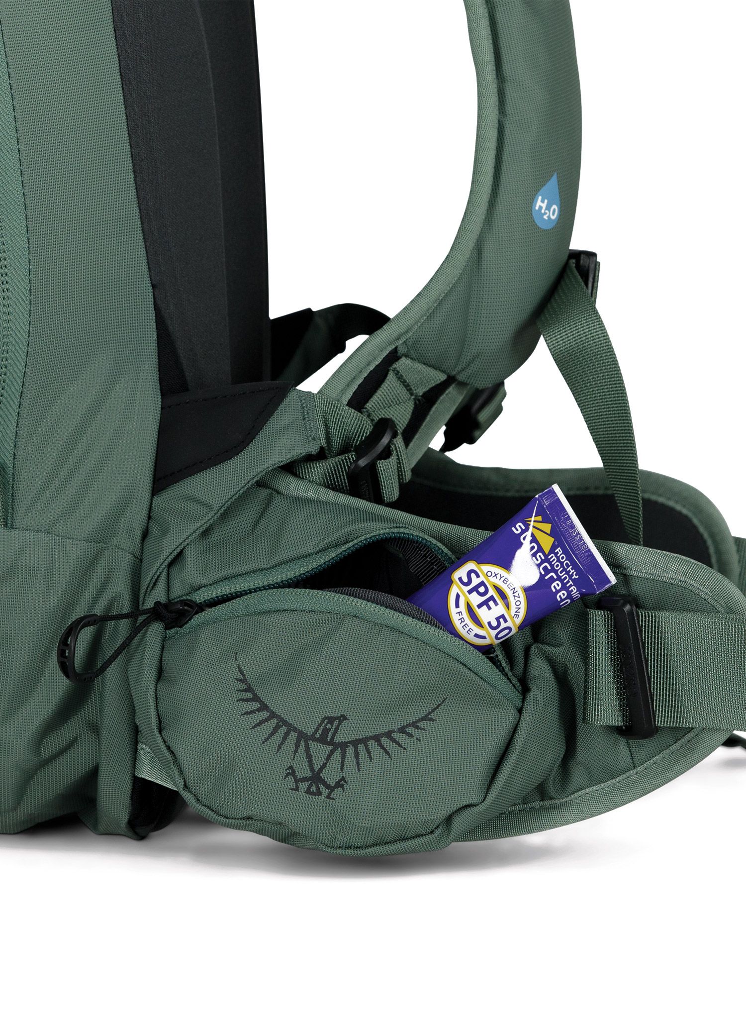 Dámský batoh na skialp Osprey Kresta 20 - pine leaf green