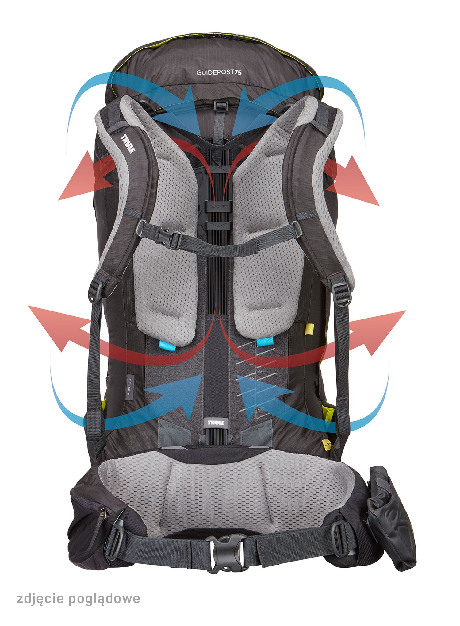 Trekový batoh Thule Guidepost 75L - poseidon