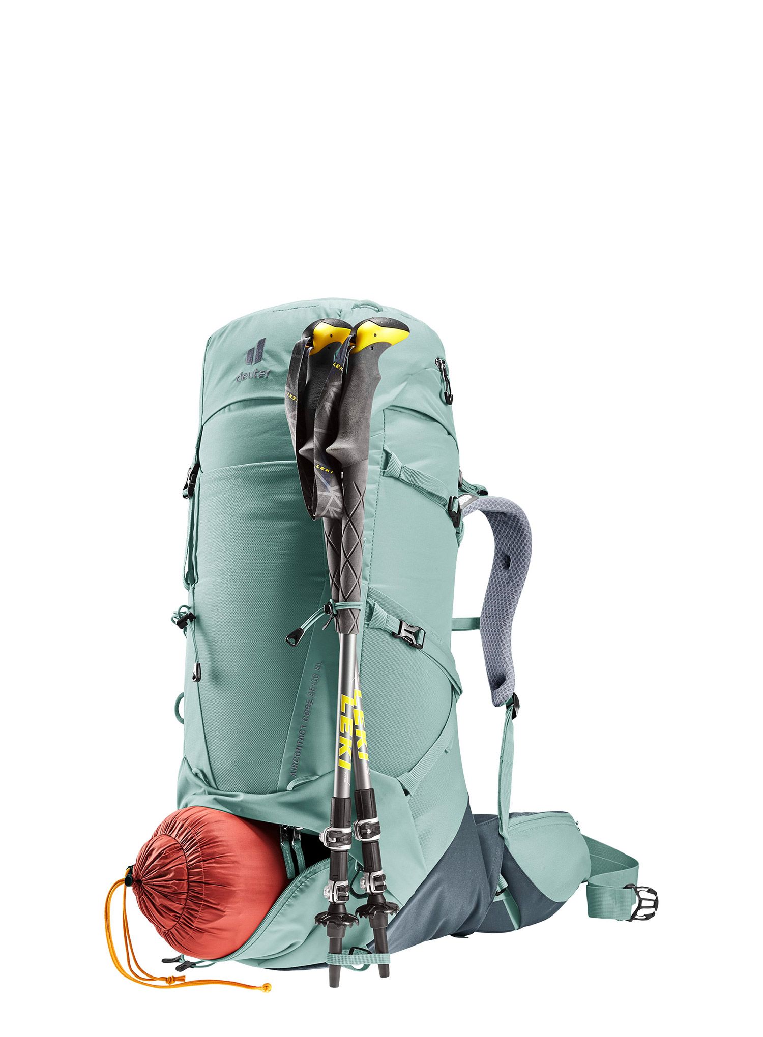 Dámský trekingový batoh Deuter Aircontact Core 35+10 SL - jade/grap.