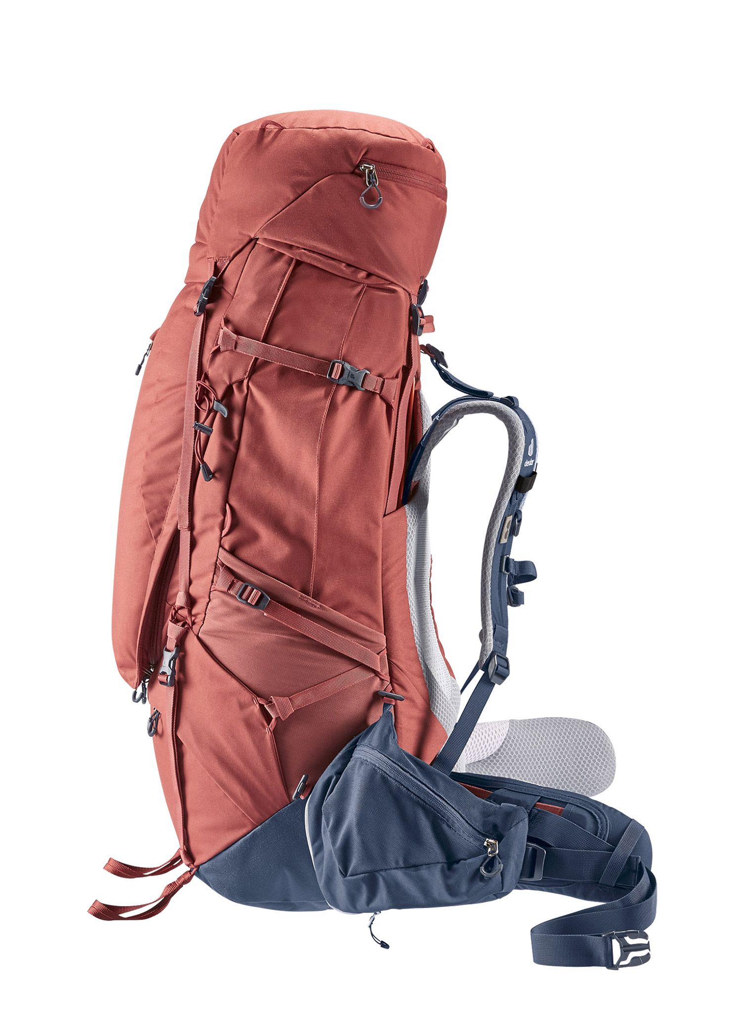Dámský trekingový batoh Deuter Aircontact X 70+15 SL - redwood/ink