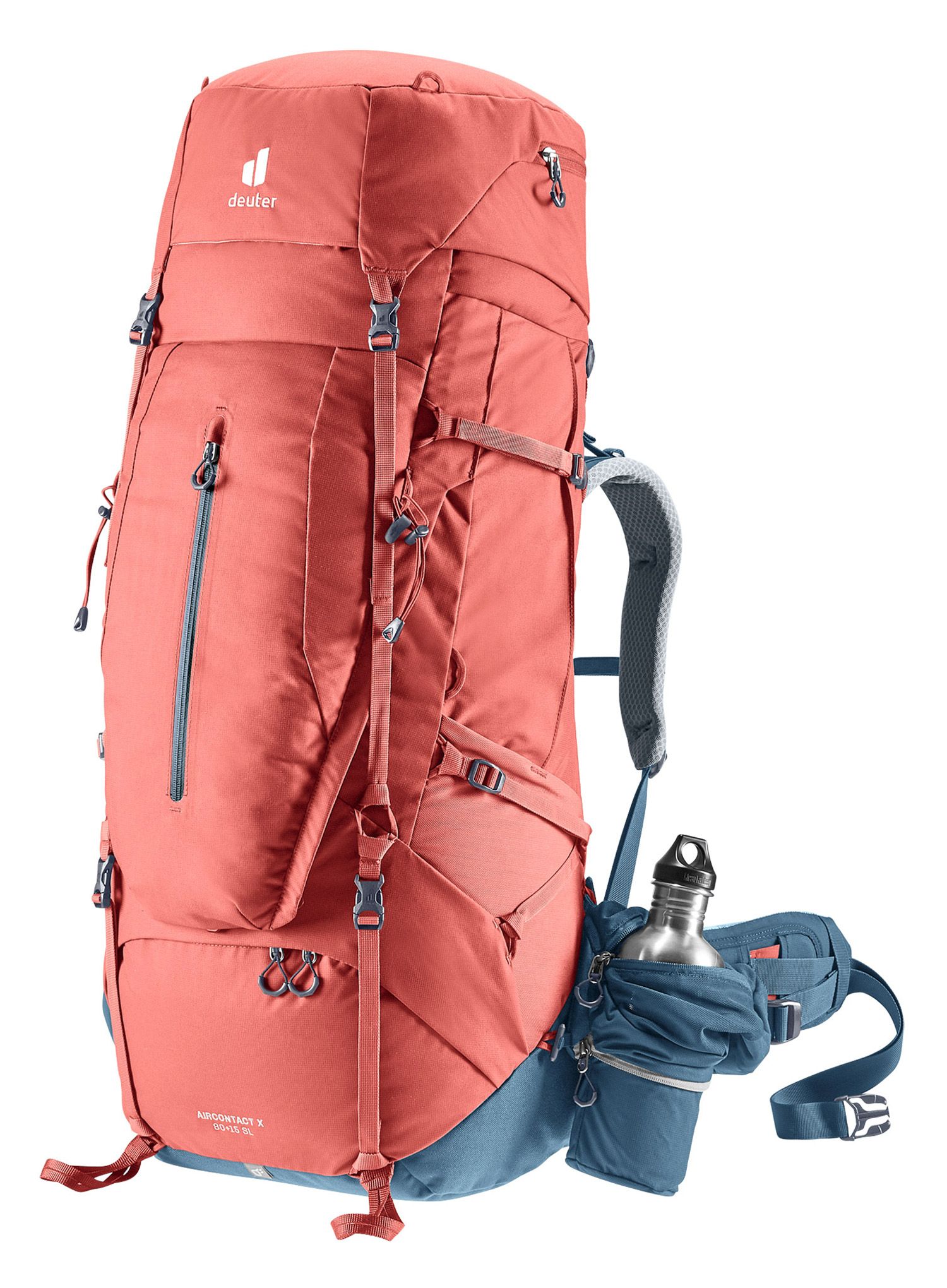 Dámský trekingový batoh Deuter Aircontact X 80+15 SL - redwood/ink