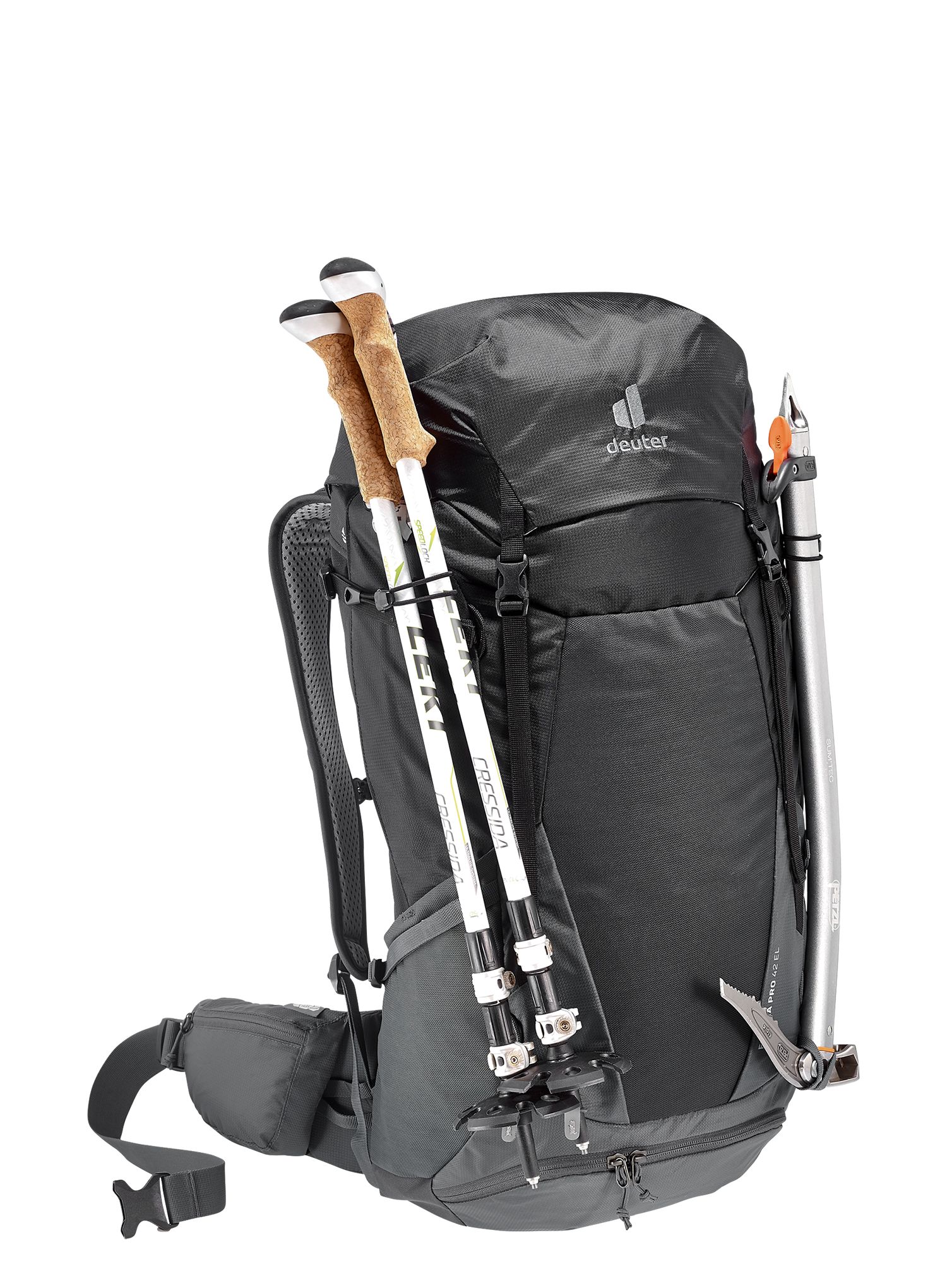 Turistický batoh pro vysoké lidi Deuter Futura Pro 42 EL - black