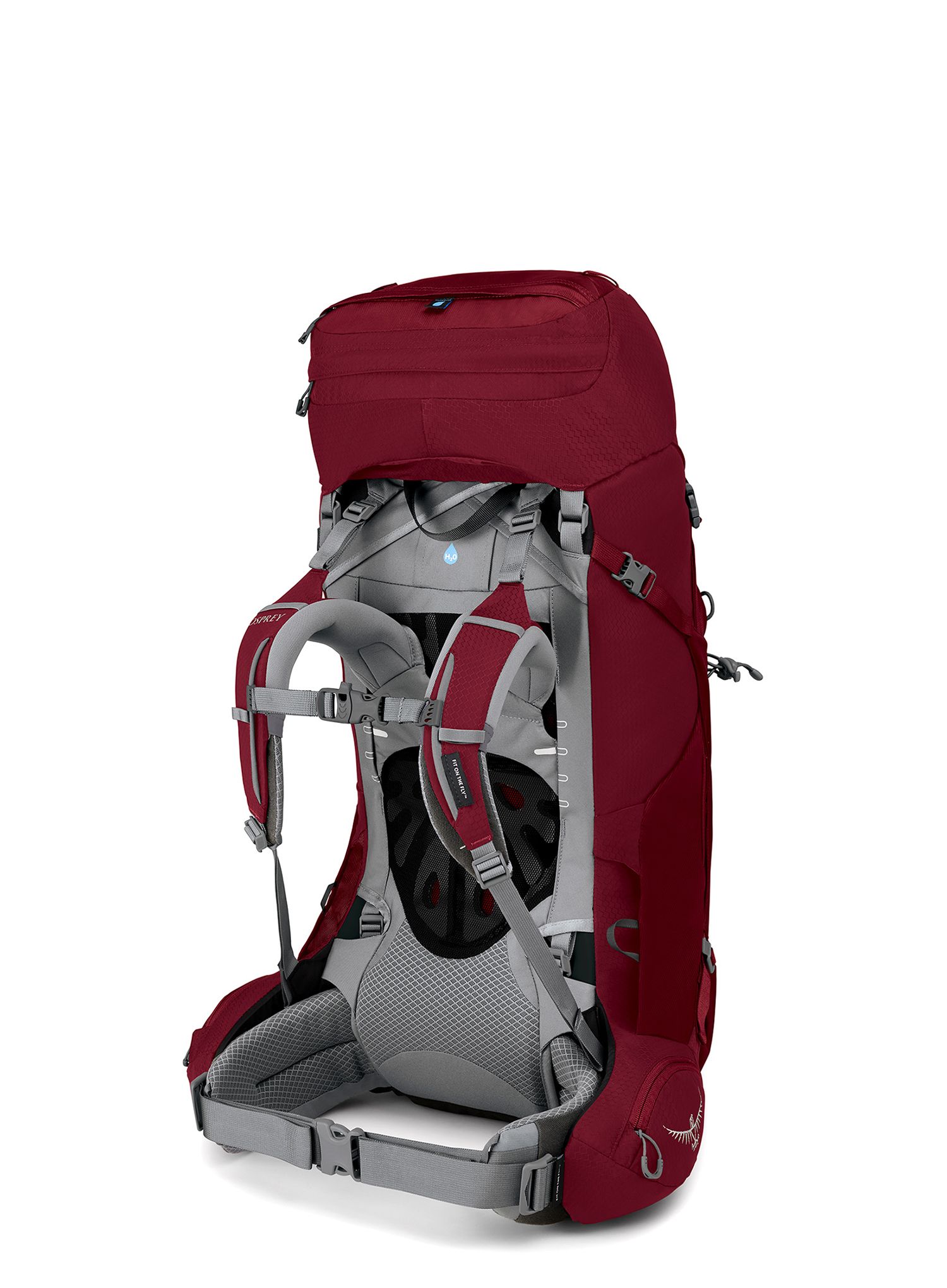 Dámský trekový batoh Osprey Ariel 55 - claret red