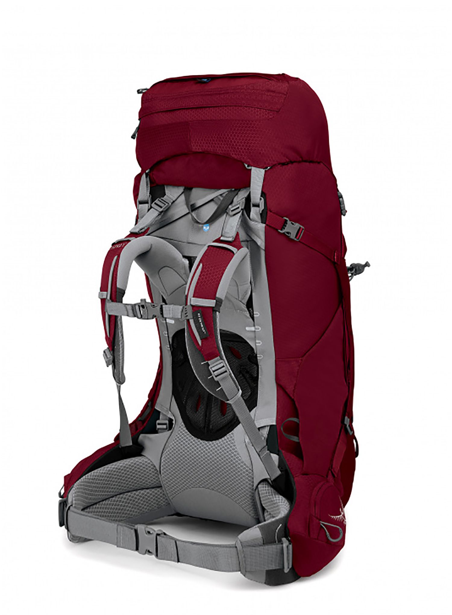 Dámský trekový batoh Osprey Ariel 65 - claret red