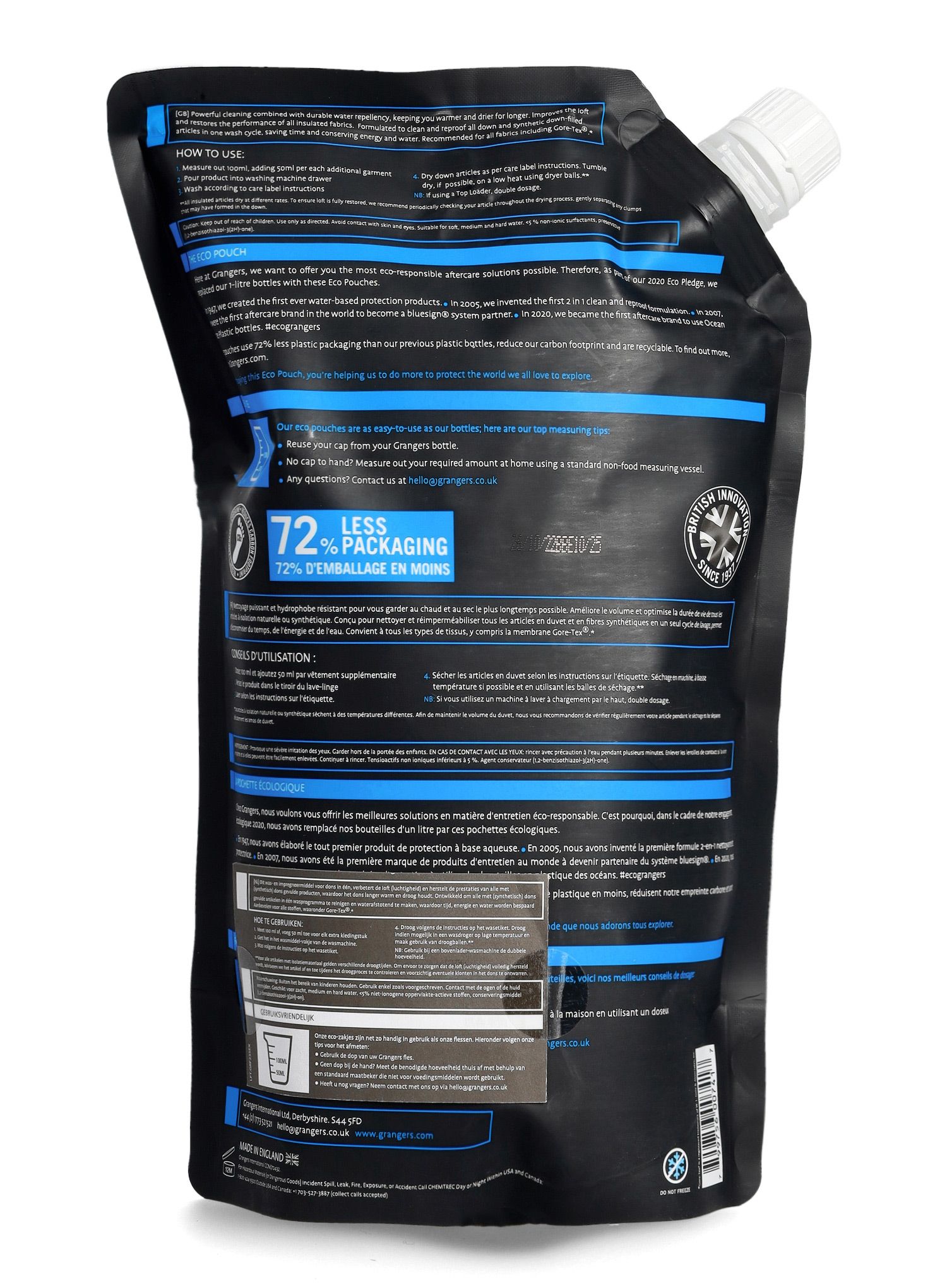 Tekutý prací prostředek Grangers Wash + Repel Down 2 in 1 1000 ml