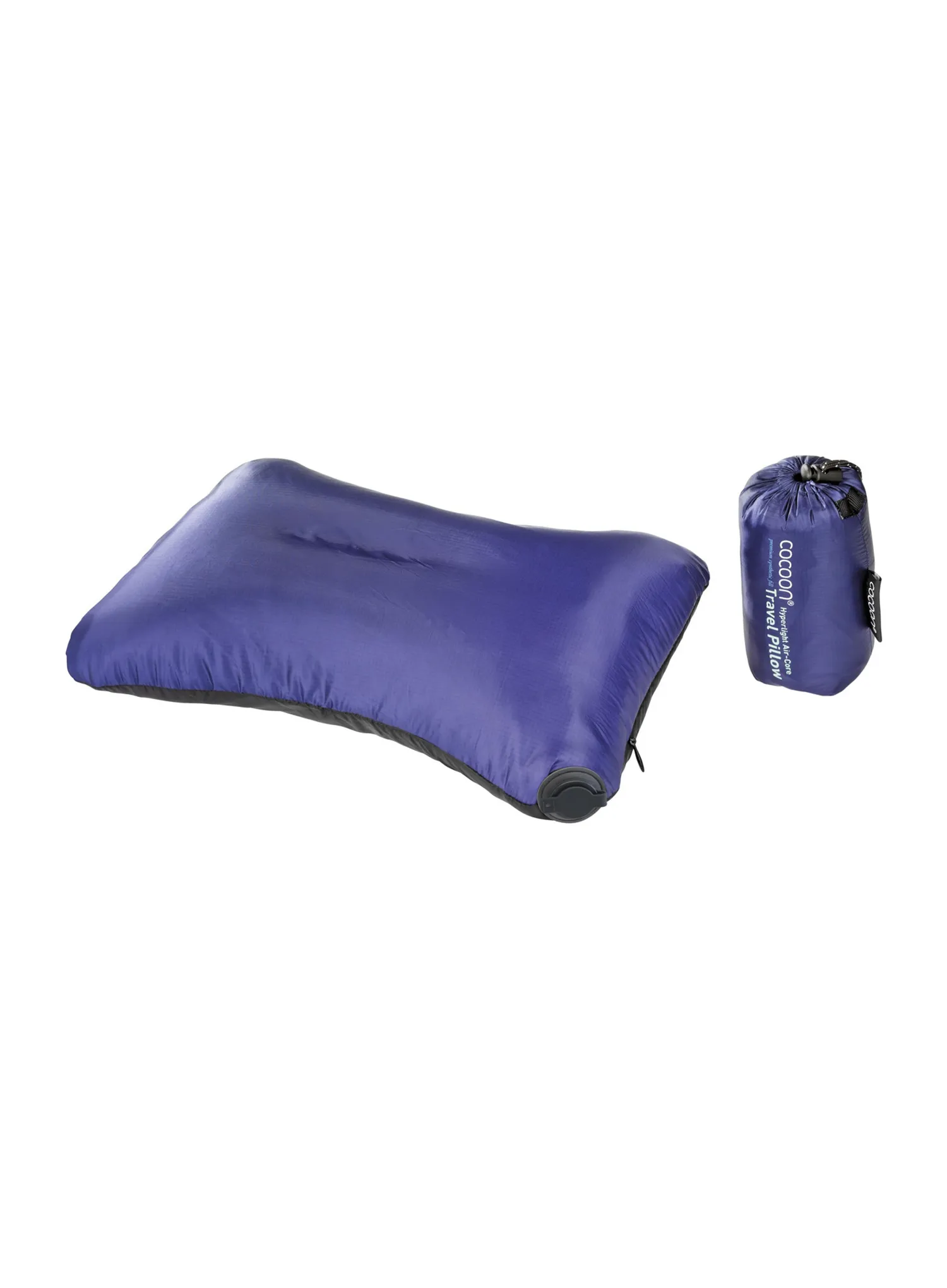 Cestovní polštářek Cocoon Air-Core Pillow - Hyperlight - black/dark blue