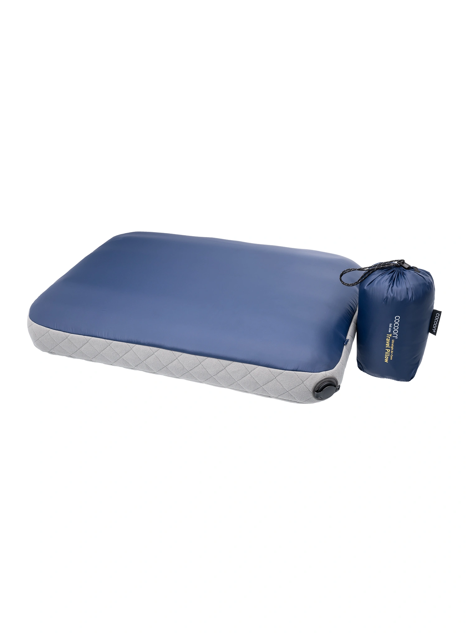 Cestovní polštářek Cocoon Air-Core Pillow - Ultralight Full Size - dark indigo/grey