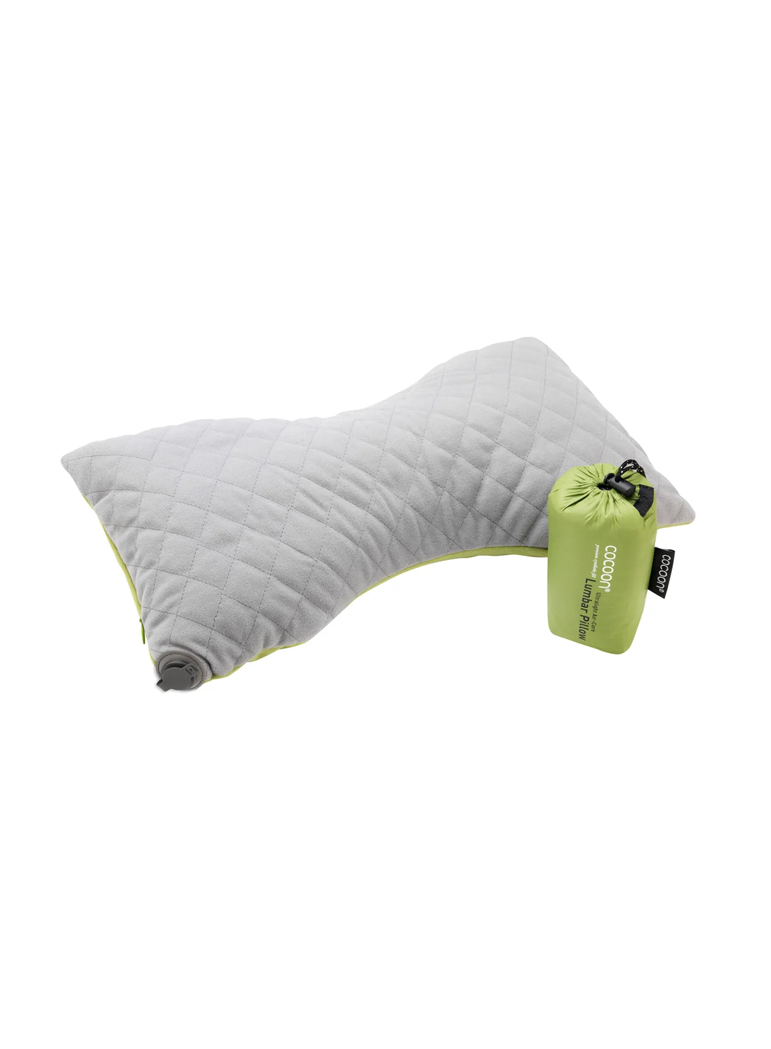 Cestovní polštářek Cocoon Lumbar Support Pillow - wasabi/grey
