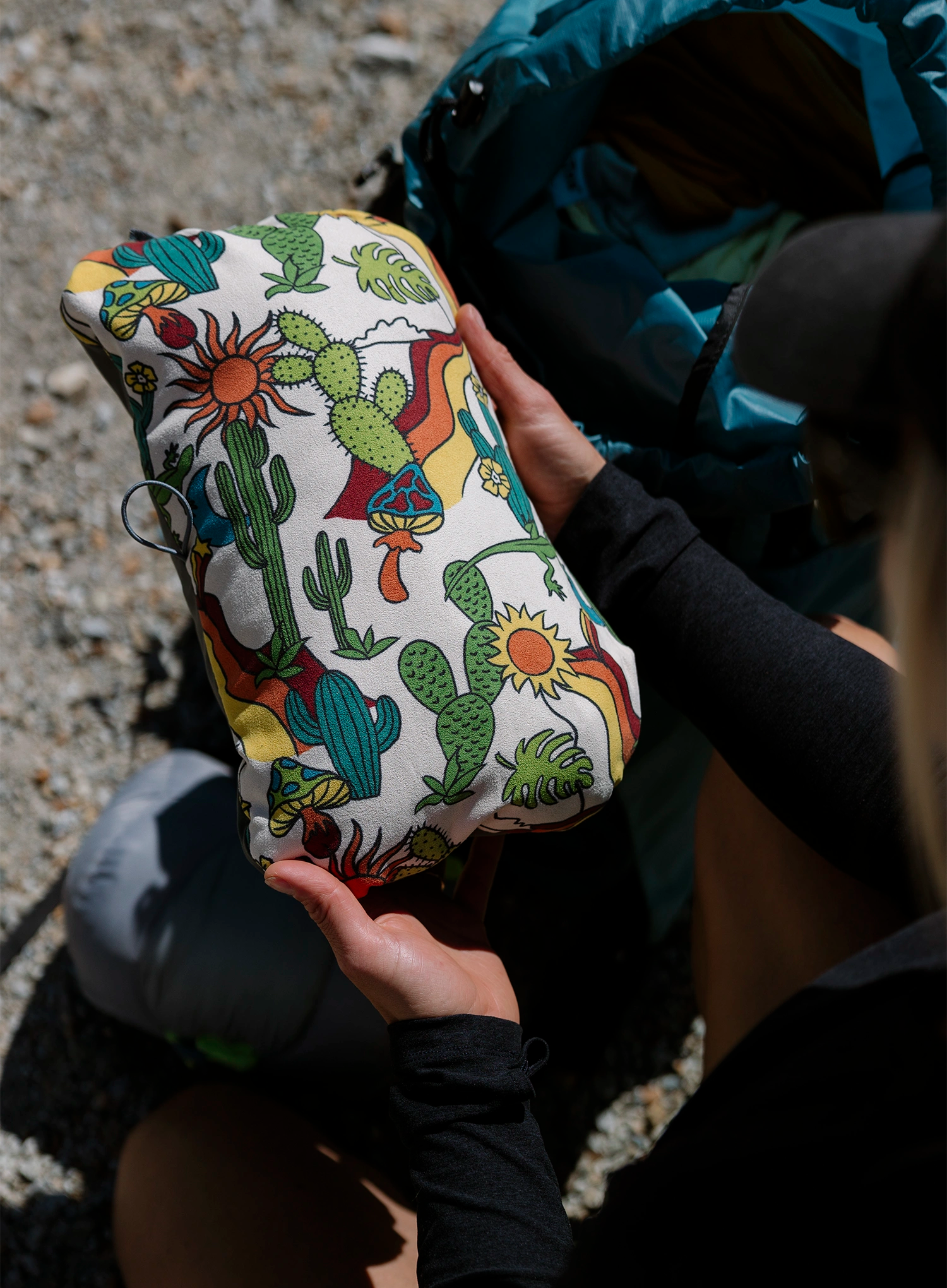 Cestovní polštářek Therm a Rest Compressible Pillow Cinch R - desert