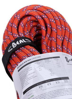 Lezecké lano Beal Diablo 9,8 mm 60 m Unicore - red