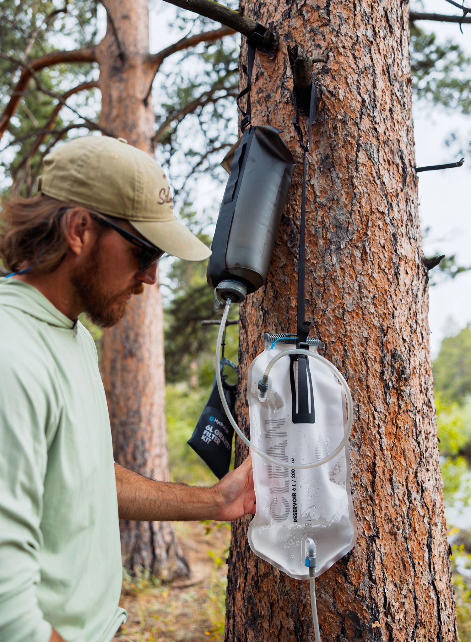 Nádoba na vodu HydraPak Seeker+ Gravity Filter Kit - mammoth grey