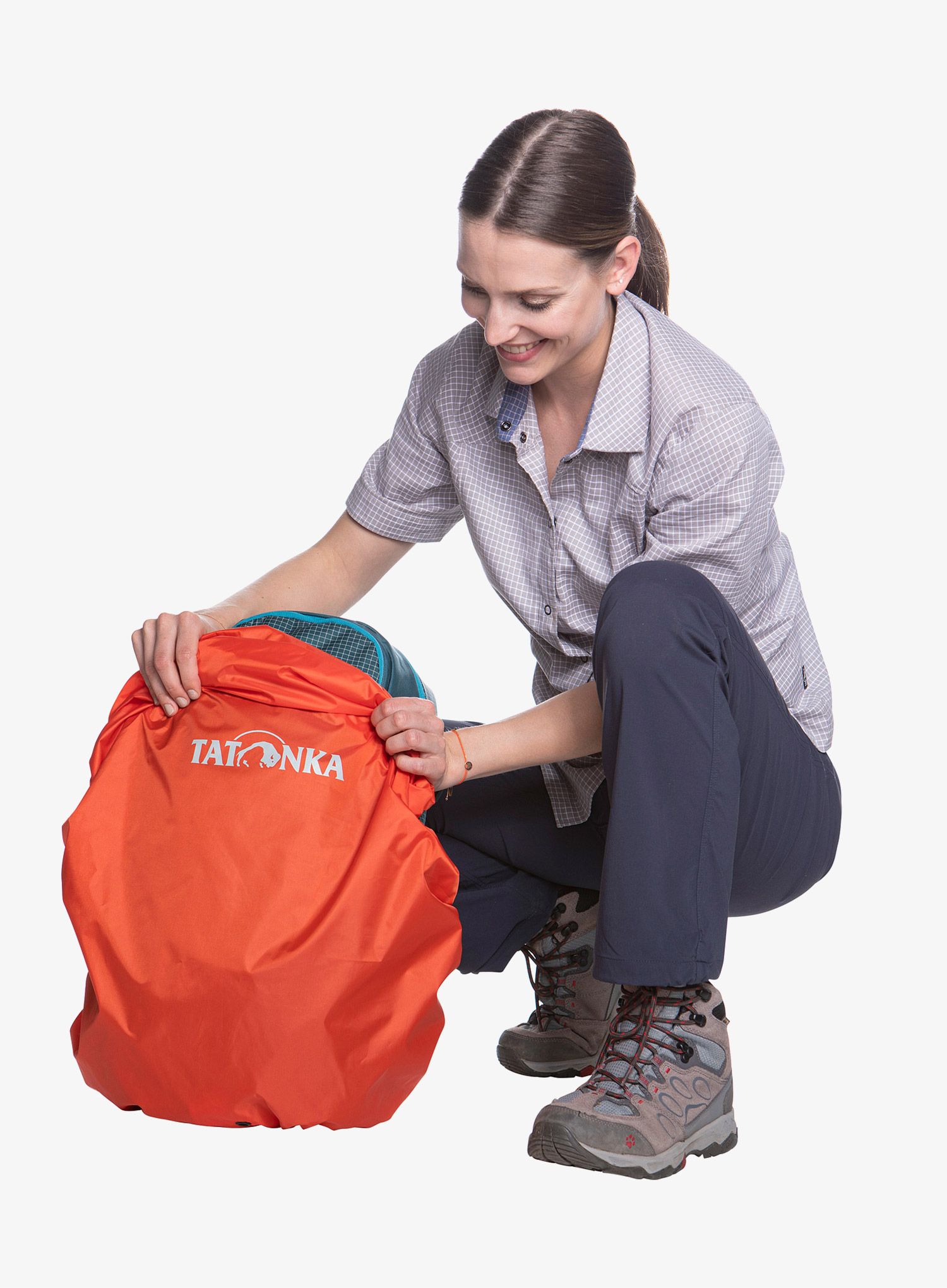 Pláštěnka na batoh Tatonka Rain Cover 30-40 - red/orange