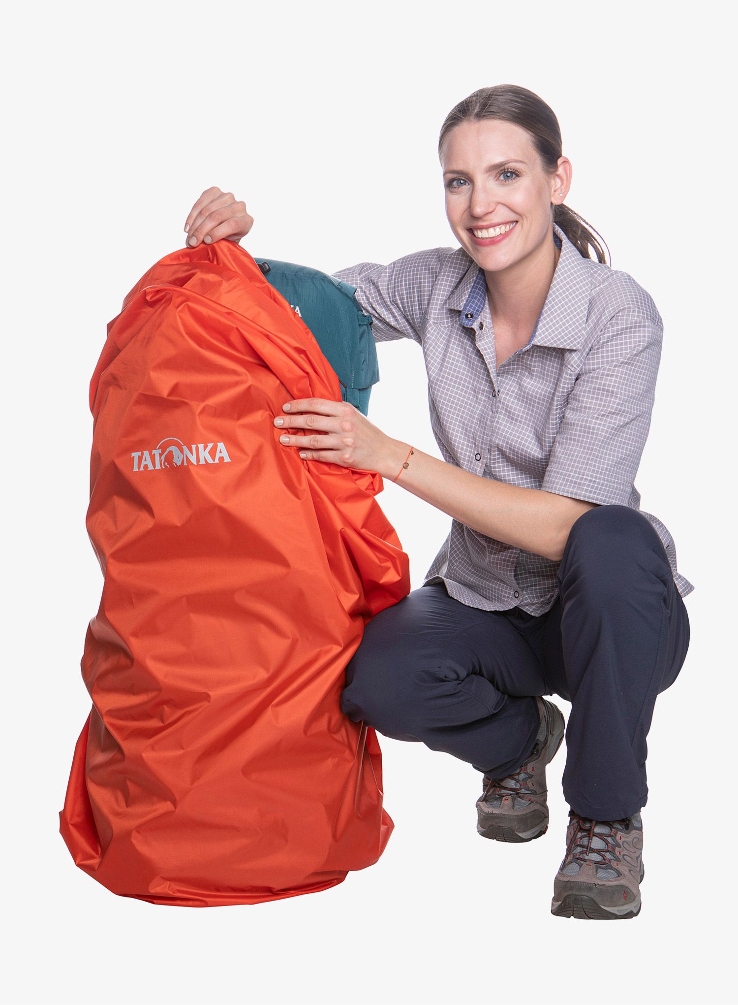 Pláštěnka na batoh Tatonka Rain Cover 70-90 - red/orange