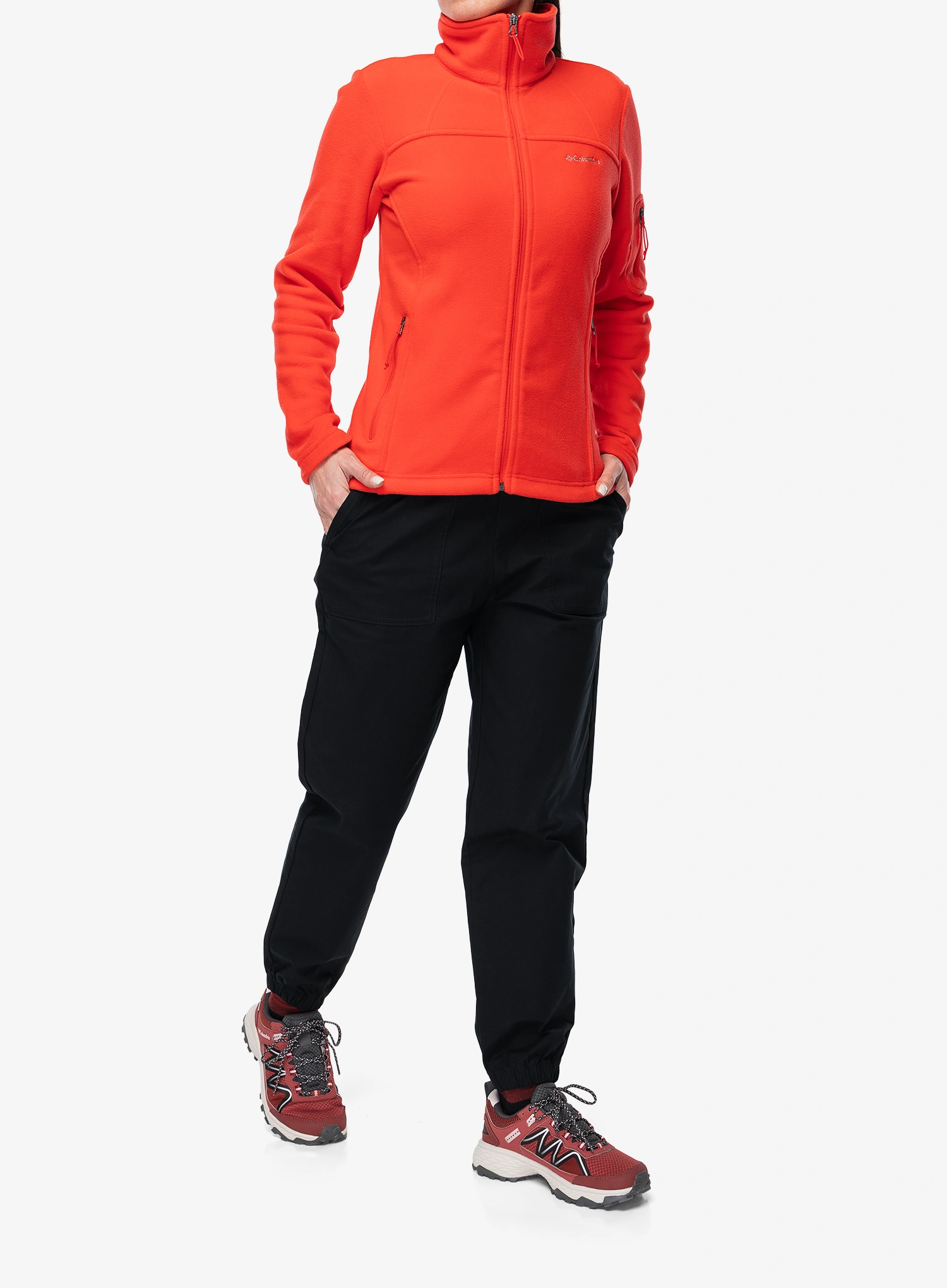 Fleecová mikina dámská Columbia Fast Trek II Jacket - poppy red