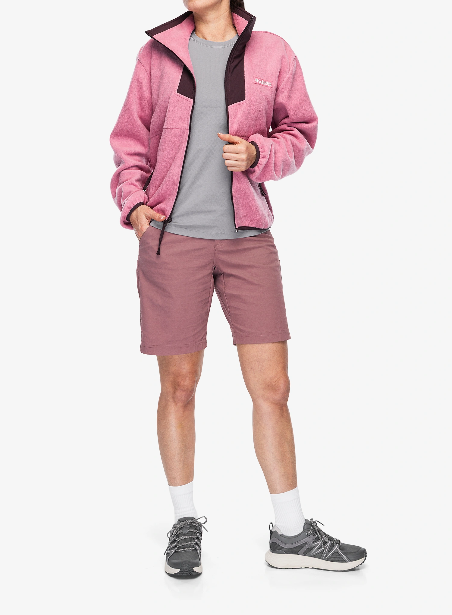 Fleecová mikina dámská Columbia Sequoia Grove Full Zip Fleece - rosette/moonvista