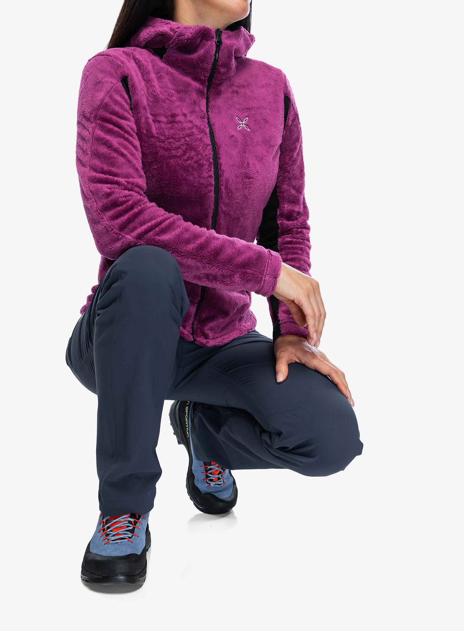 Fleecová mikina dámská Montura Polar Style Hooded JKT - baton rouge