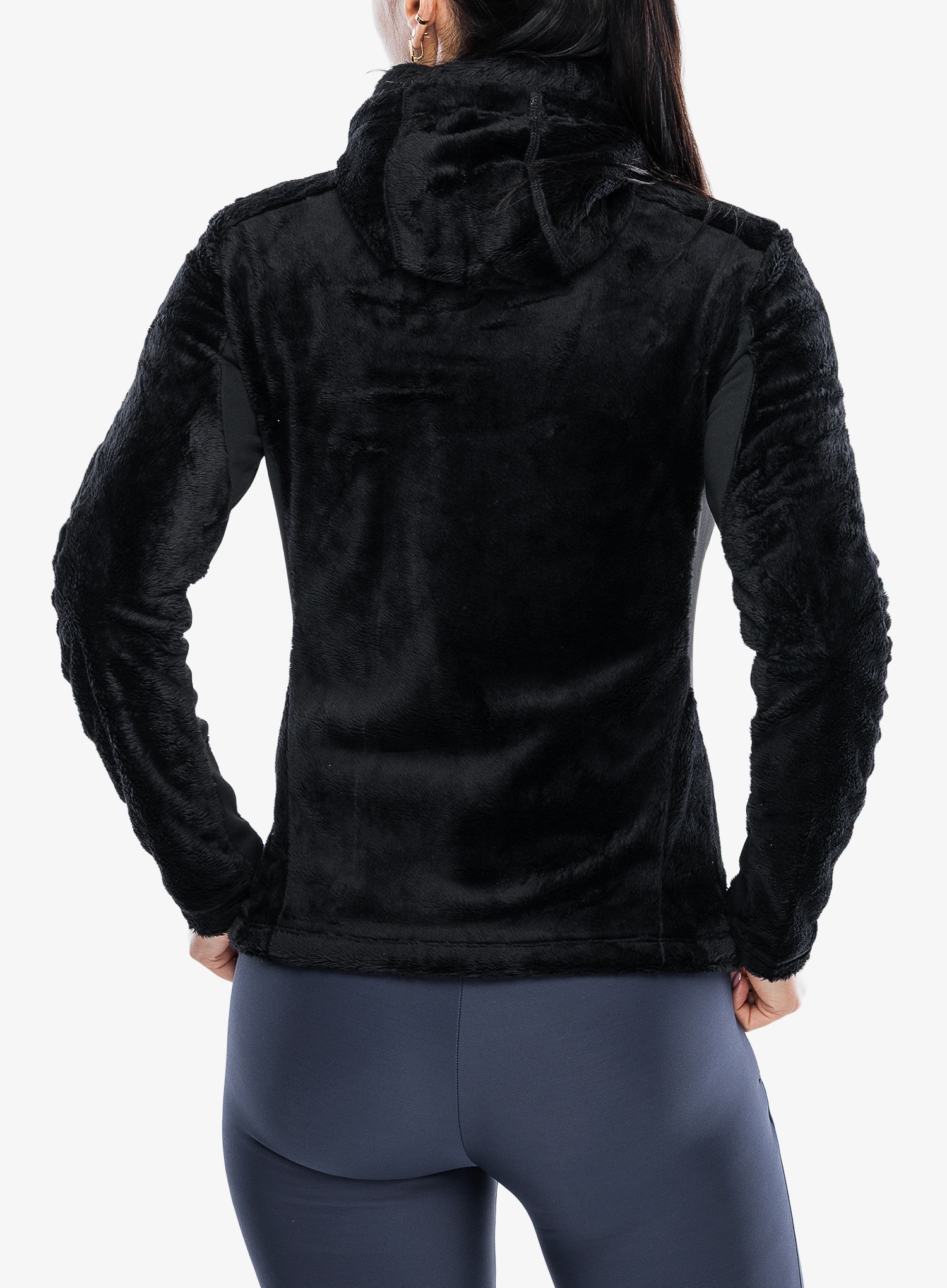 Fleecová mikina dámská Montura Polar Style Hooded JKT - black