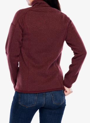 Fleecová mikina dámská Patagonia Better Sweater 1/4 Zip - dark ruby