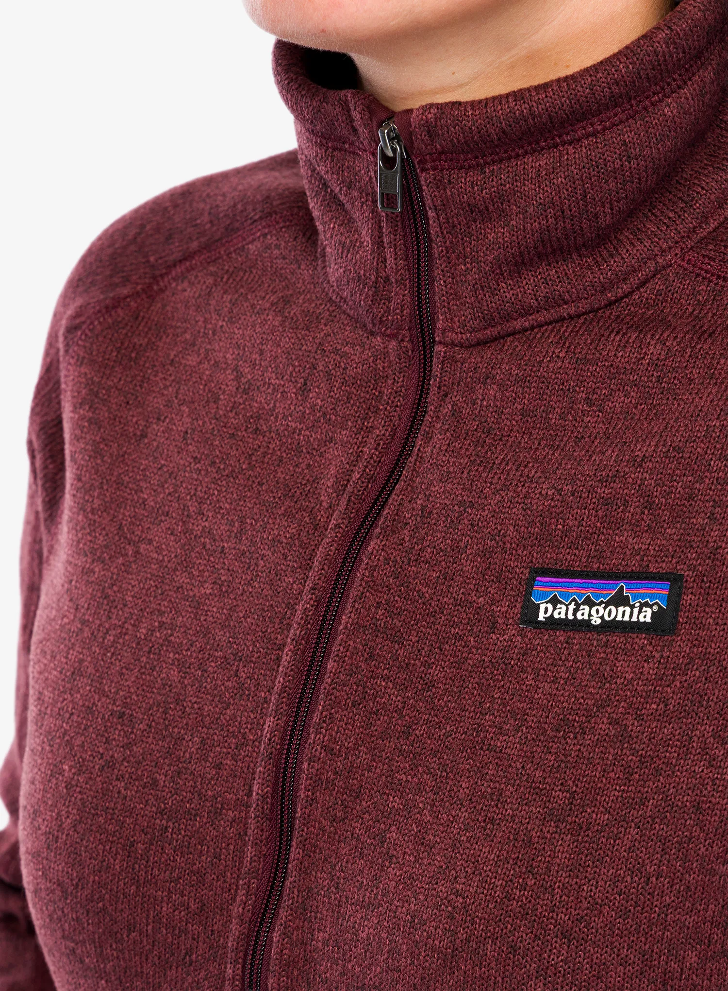Fleecová mikina dámská Patagonia Better Sweater 1/4 Zip - dark ruby